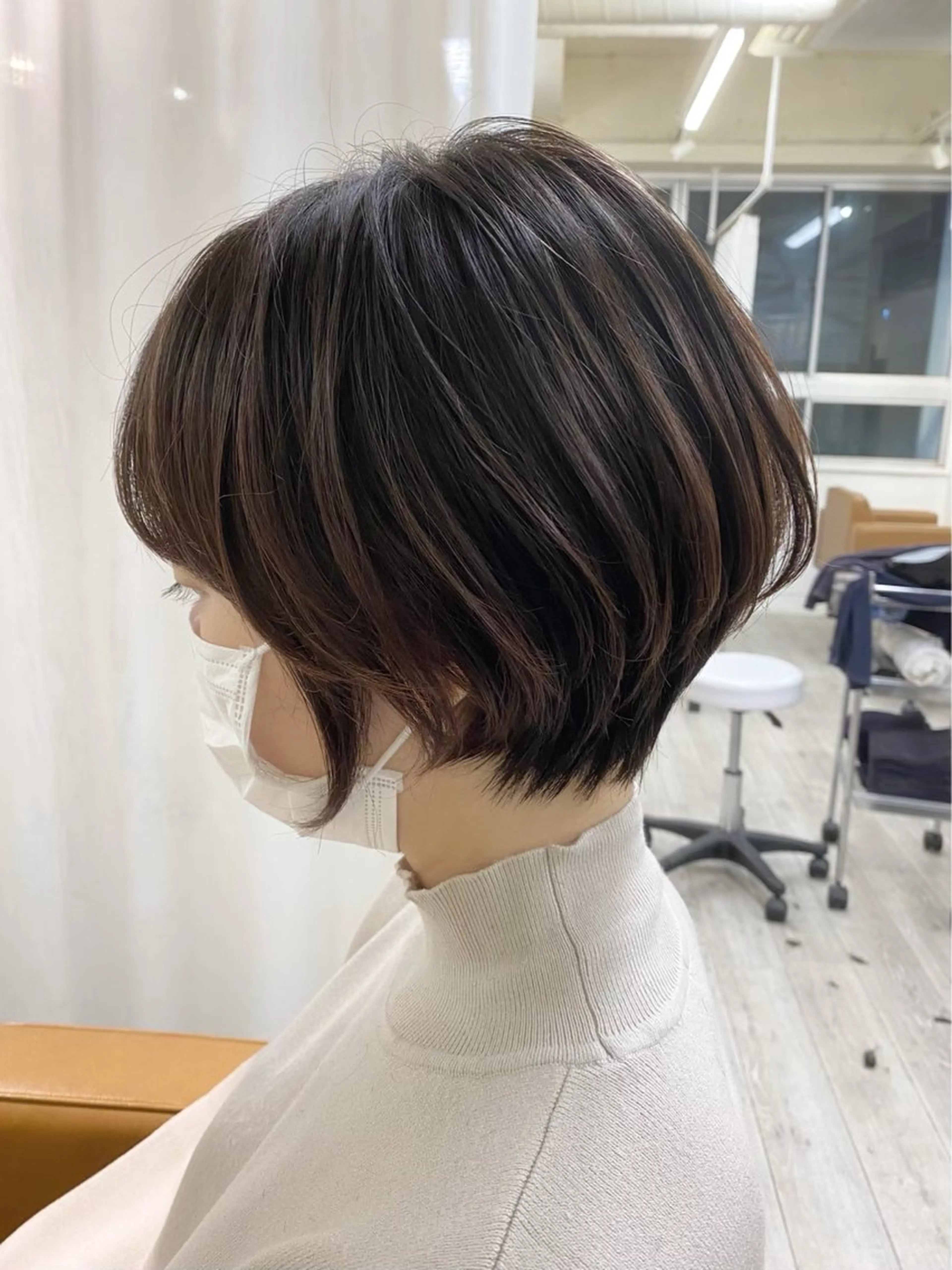 ショート レイヤーカットモデル 募集中🫧中山理央のヘアスタイル