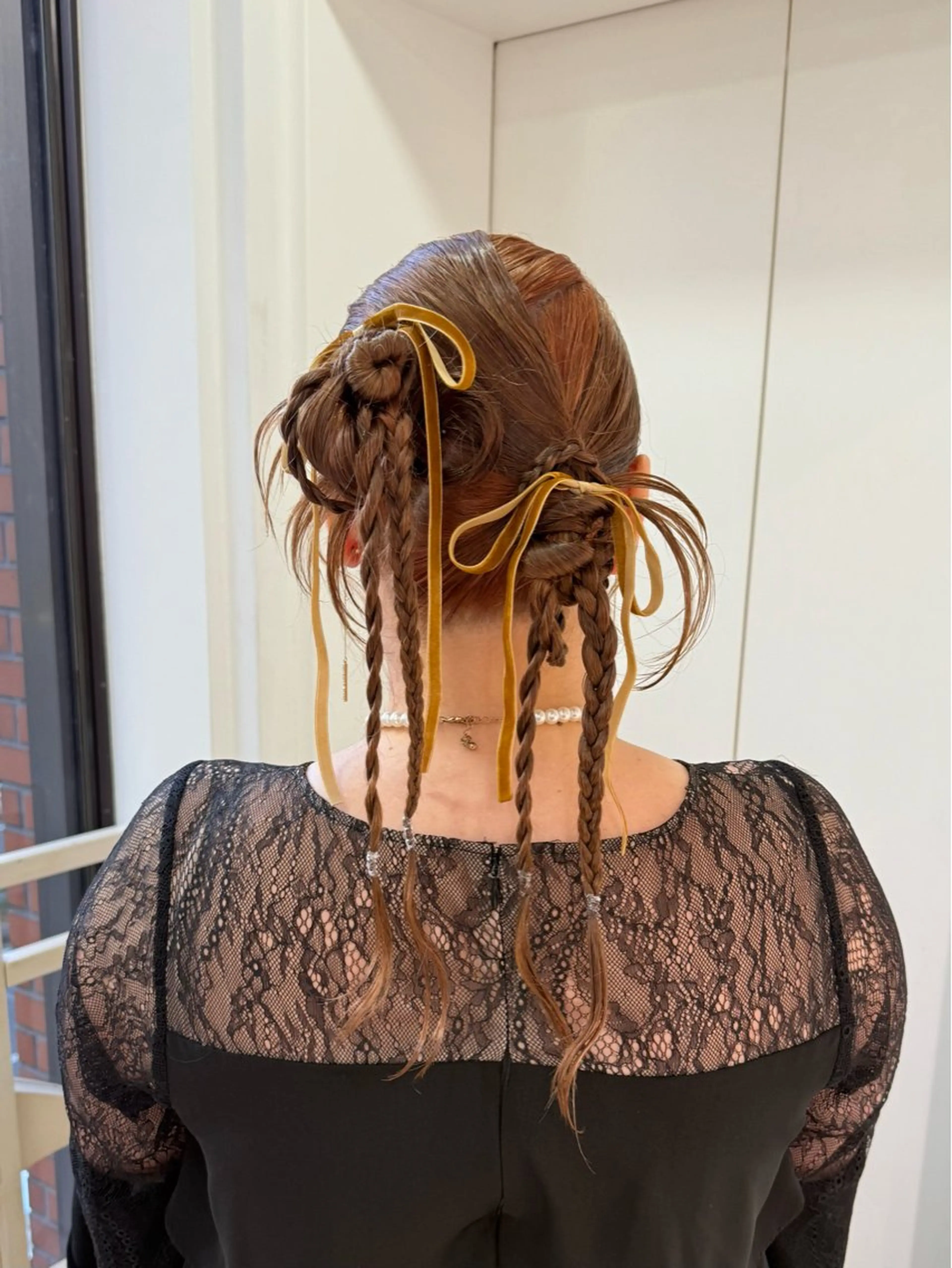 ヘアアレンジ ヘアセット 髪質改善”透け感" カラー/Hono🪞のヘアスタイル