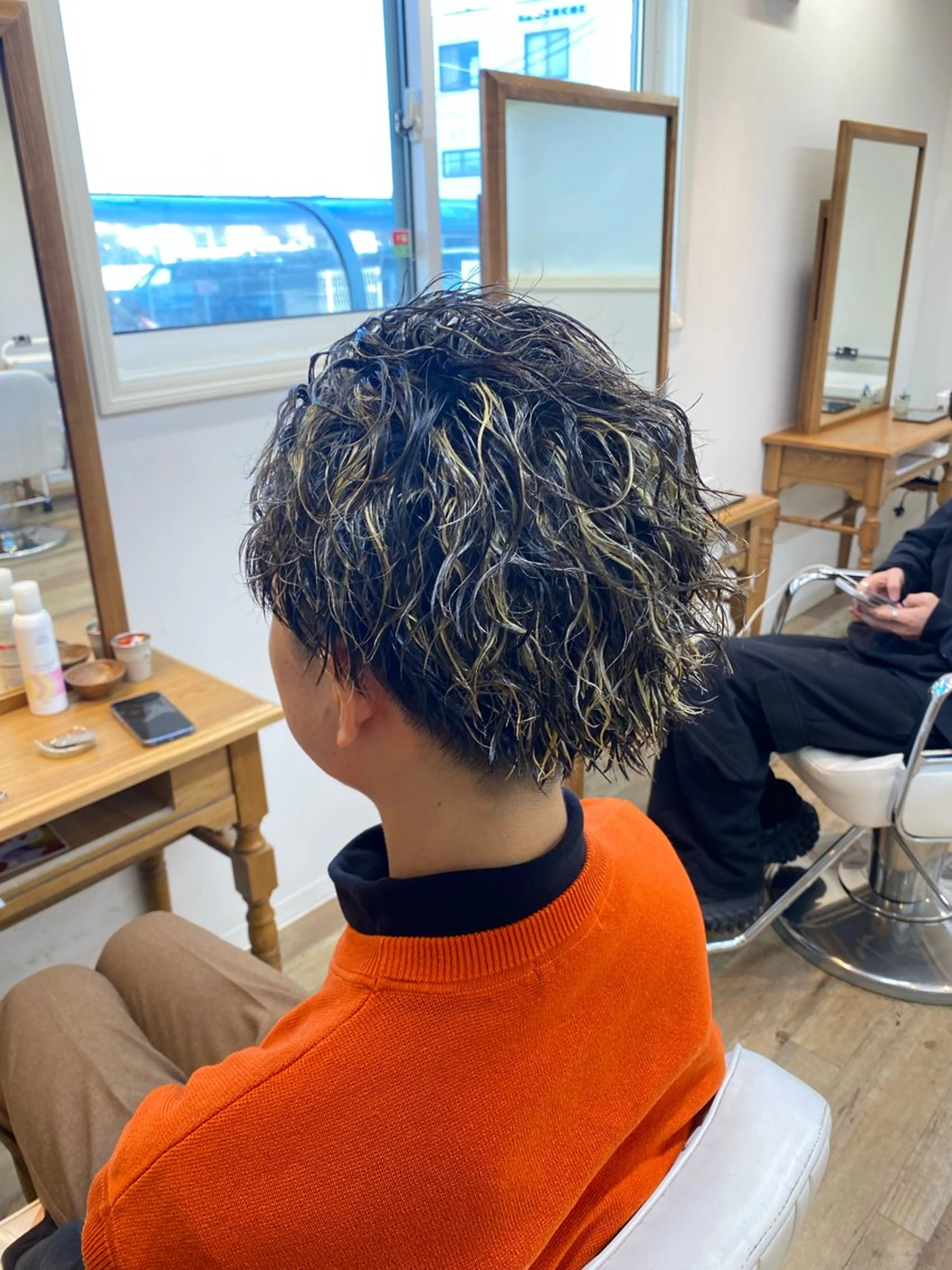 ショート パーマ ハイライト hair salon 【ao.】所属・髪質改善/縮毛矯正 /TATSUYAのヘアスタイル