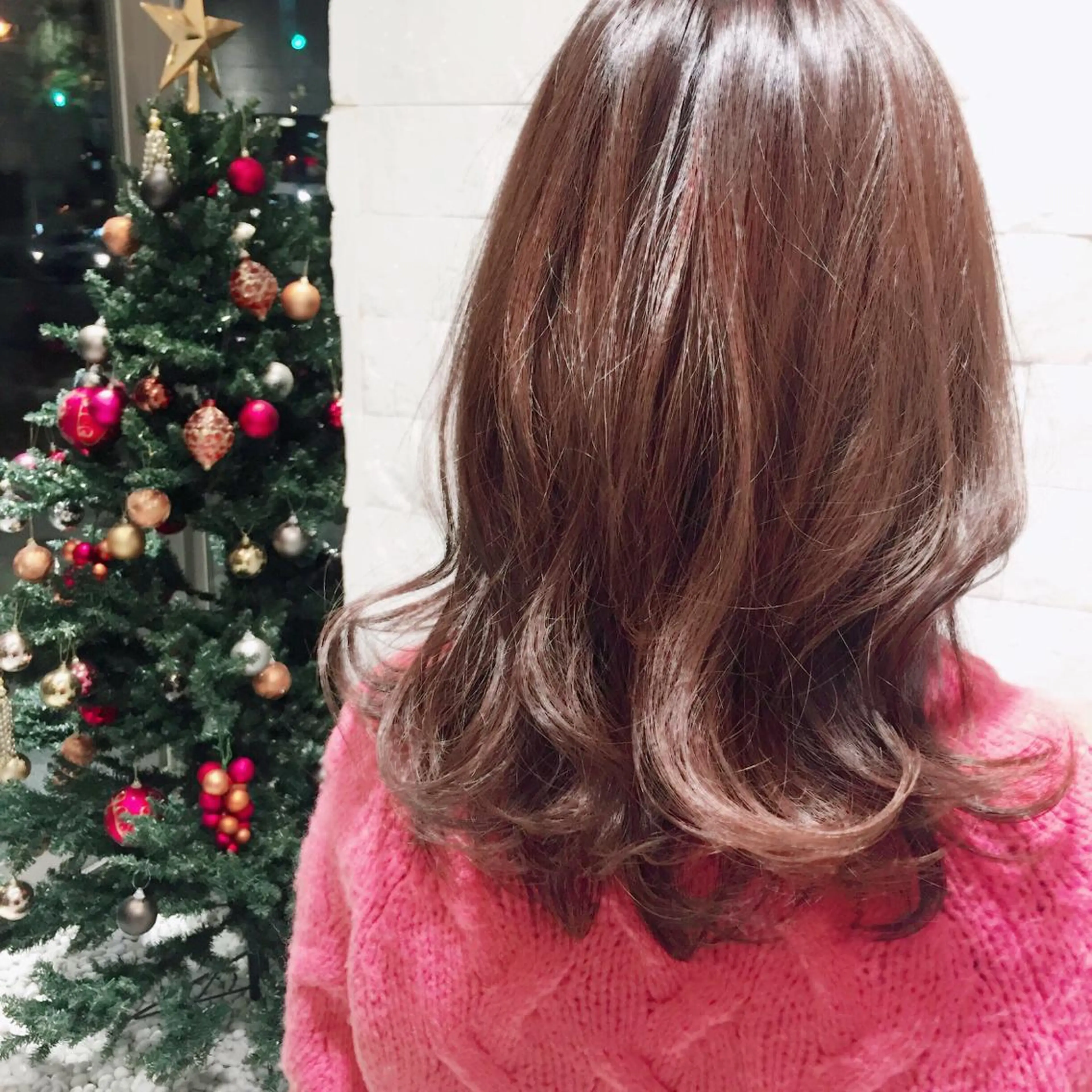 ミディアム カラー たかはし まいのヘアスタイル