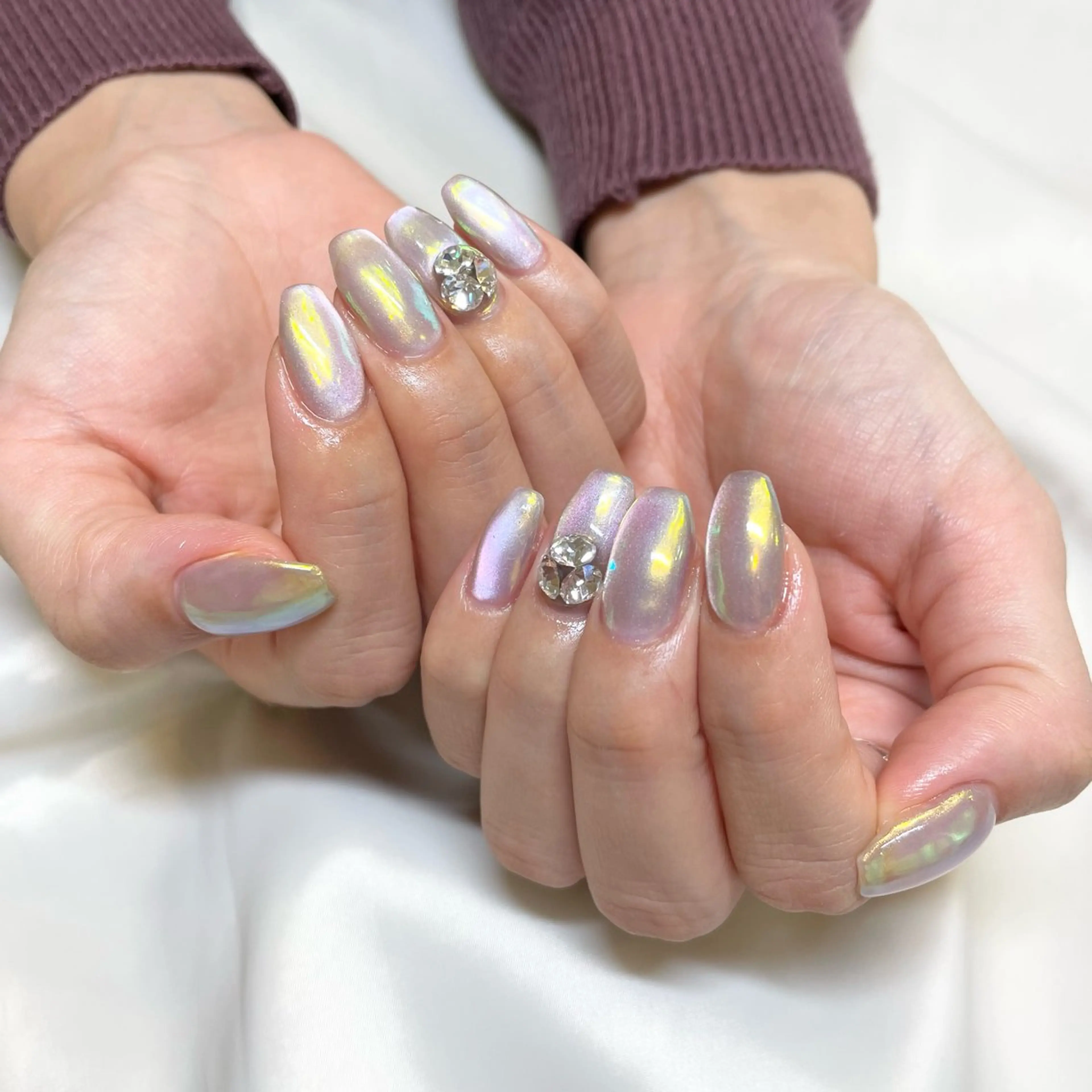 ネイル オーロラネイル マグネットネイル ハンドネイル ui nailのネイルデザイン