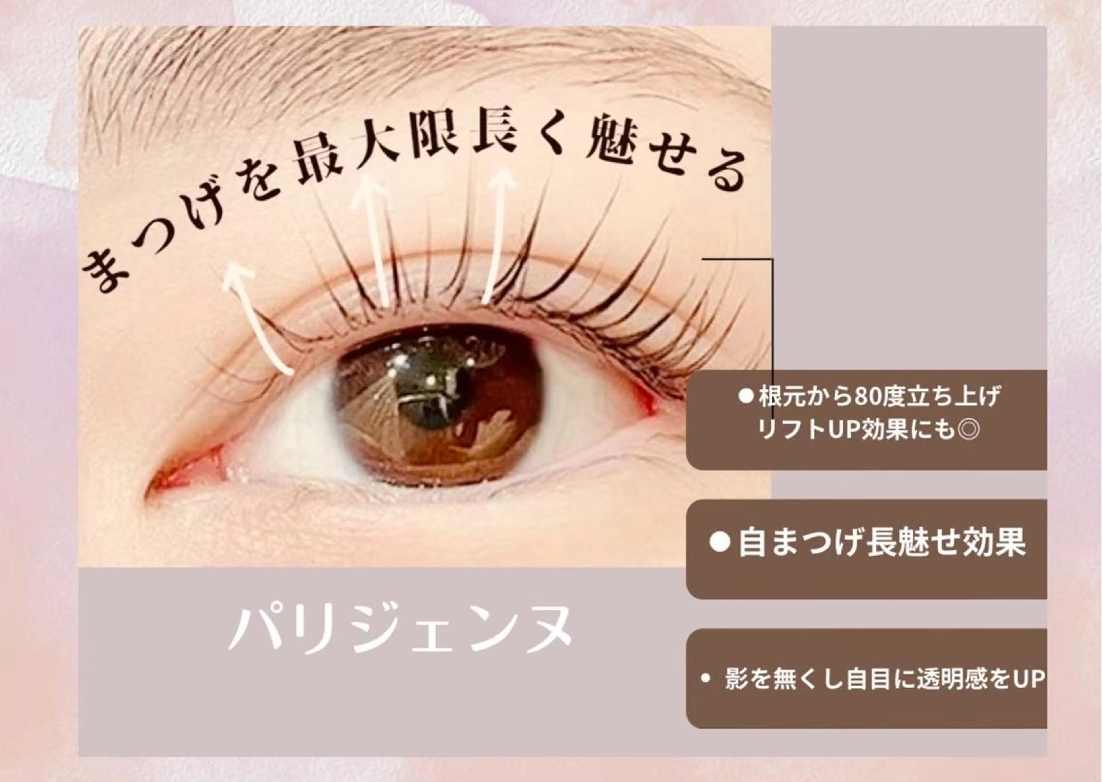 【open価格🙌】根元から立ち上げパリジェンヌラッシュリフト💓の写真