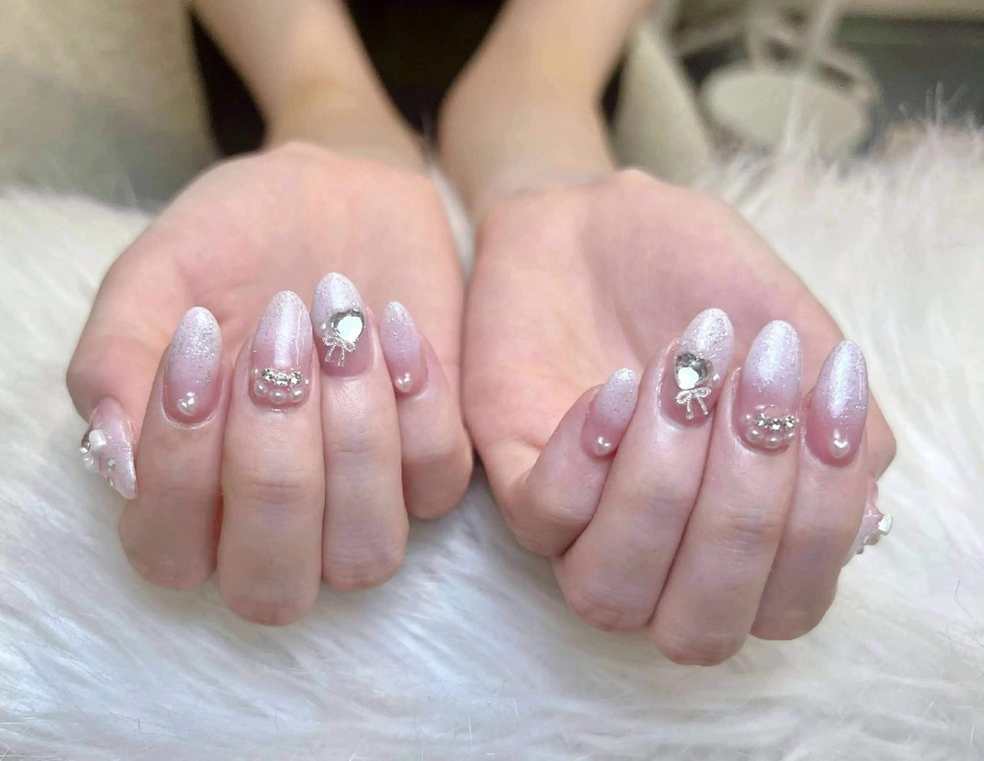 ネイル アートネイル 成人式 ジェルネイル ニュアンスネイル 夏ネイル Nie Nail Shinokuboのネイルデザイン