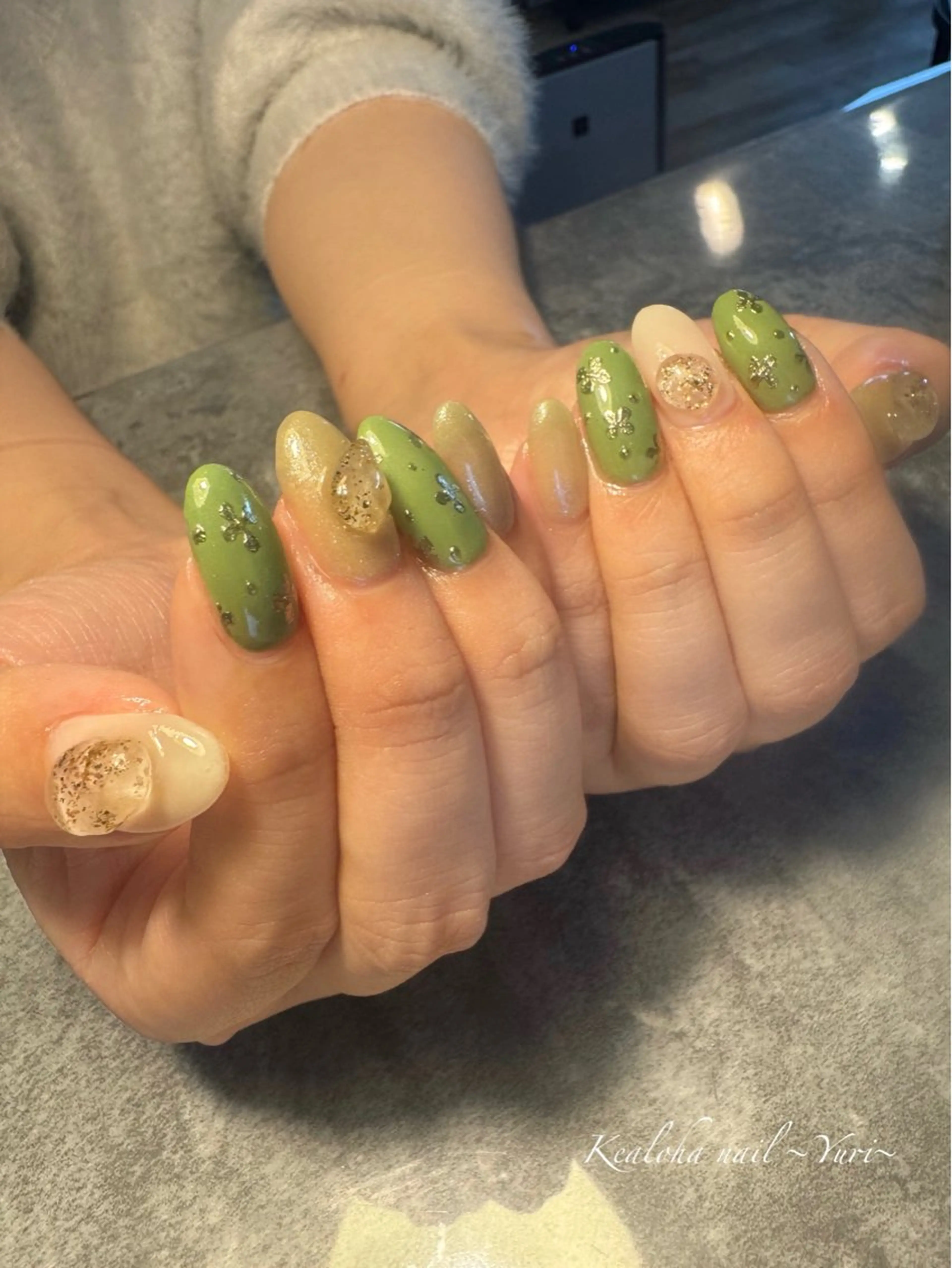 ネイル アートネイル 持ち込み Kealoha nail所属・西村 ゆりのネイルデザイン