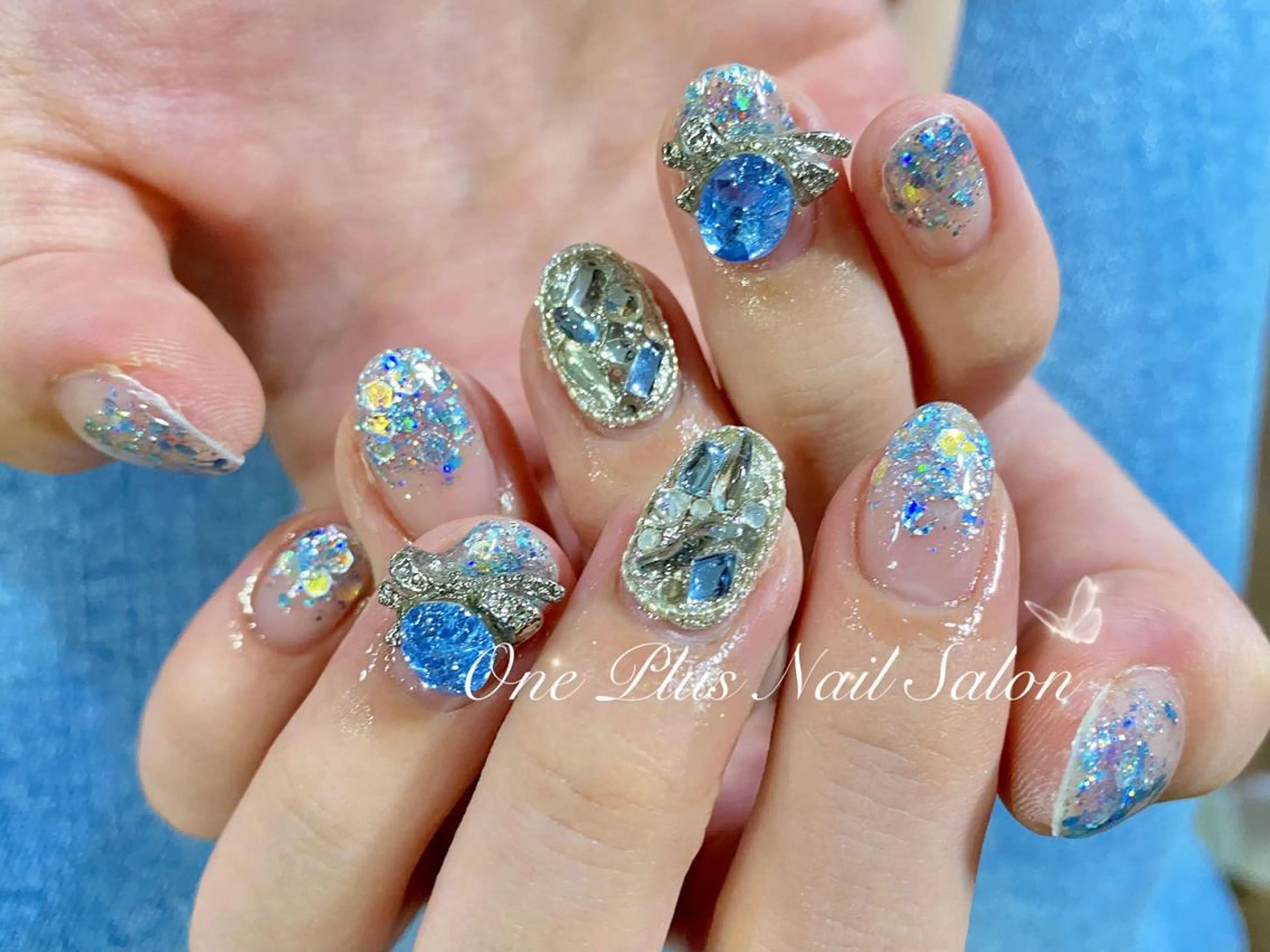 ネイル オーロラネイル 長さ出し フットネイル フレンチネイル ジェルネイル 小林 リリのネイルデザイン