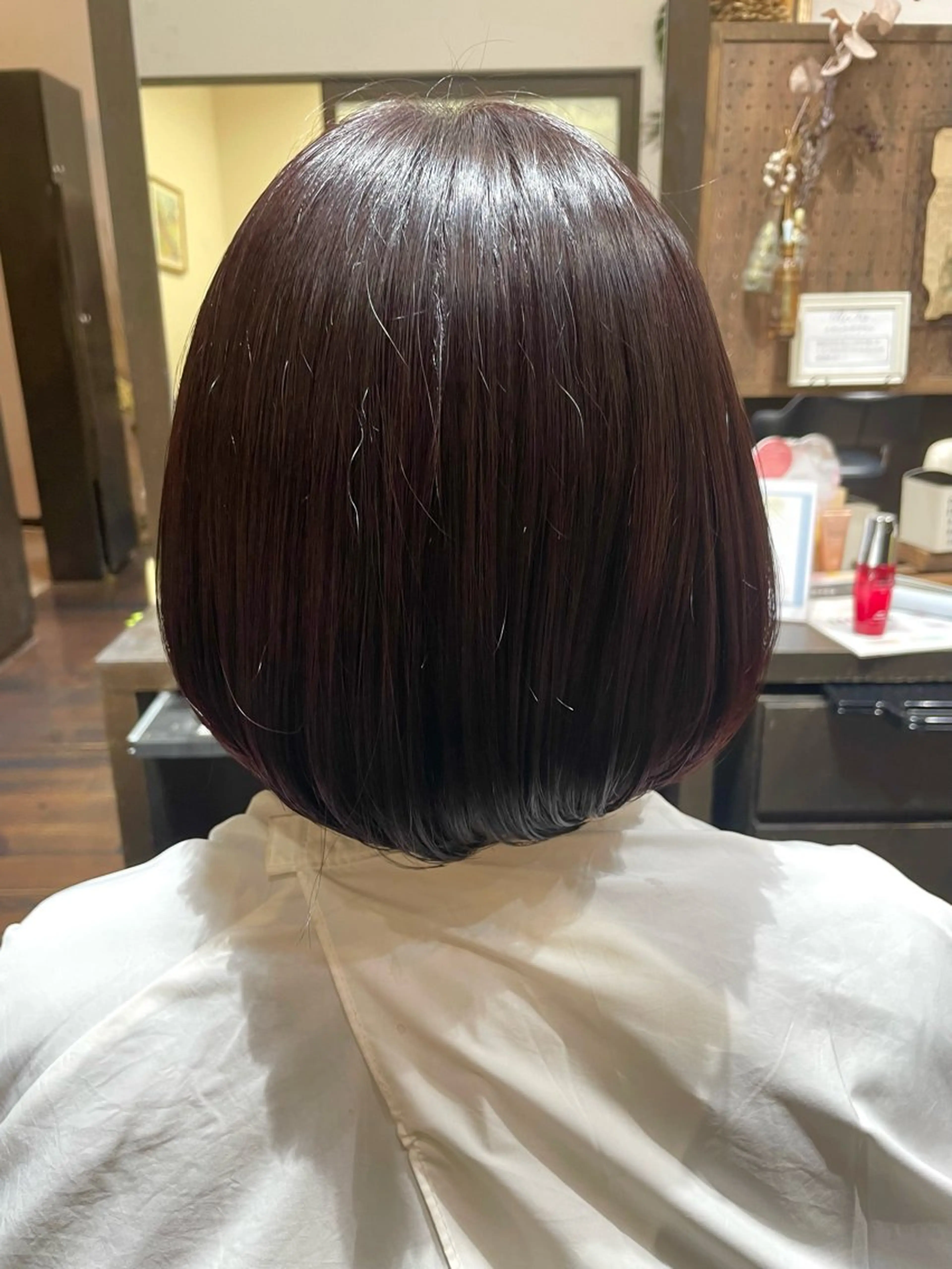 ミディアム カラー ブラウンカラー 渡邉 光姫のヘアスタイル