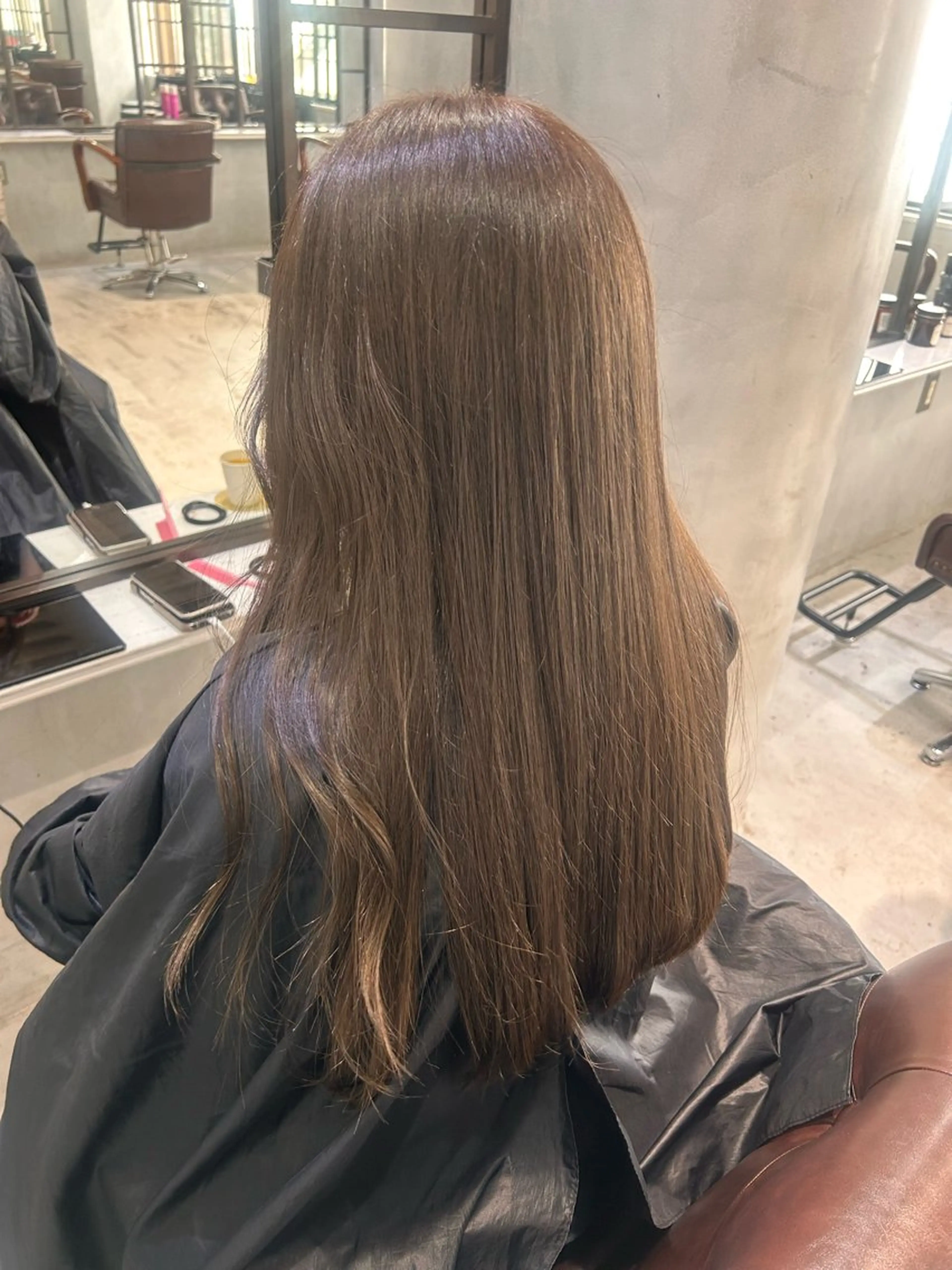 カラー ベージュカラー ミルクティーベージュ ヘアカラー トリートメント Jr.stylist 🎀Sakuraのヘアスタイル