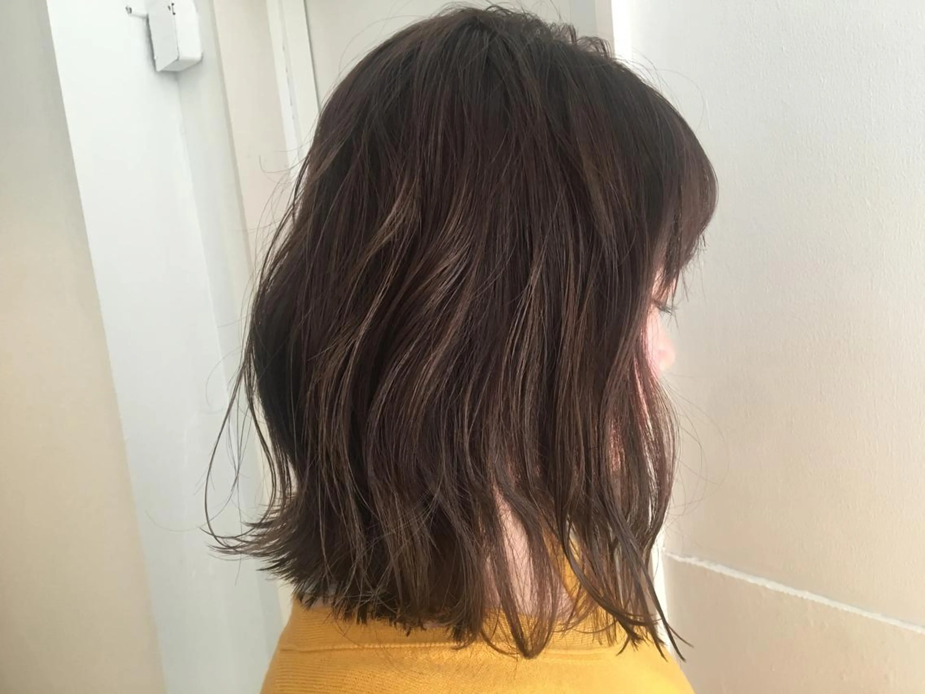 セミロング カラー アッシュ アッシュグレー アッシュグレージュ グレージュ 半個室女性salon 🩰Natsumiのヘアスタイル