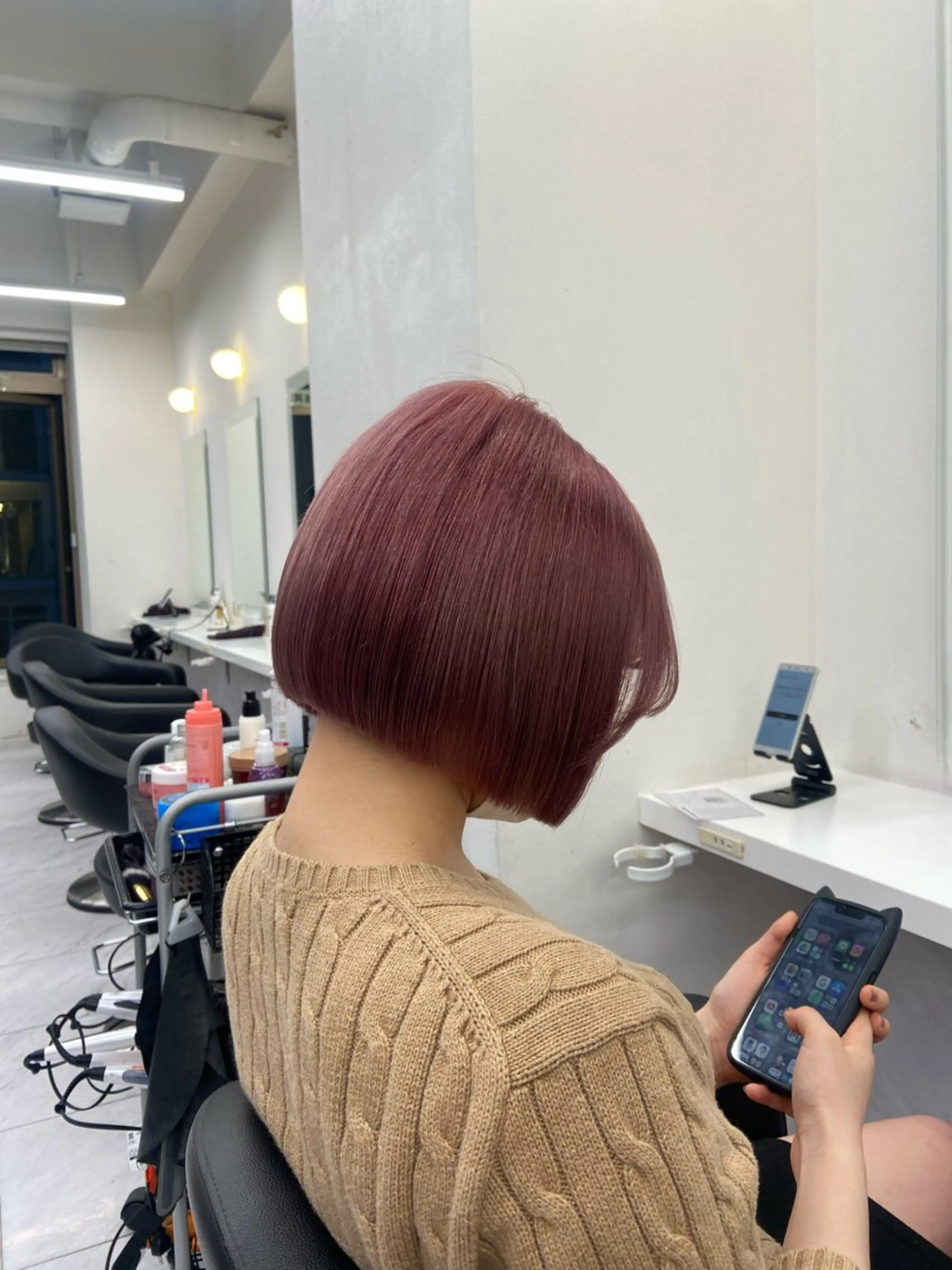 ショート カラー ヘアアレンジ Over hair_ misakiのヘアスタイル