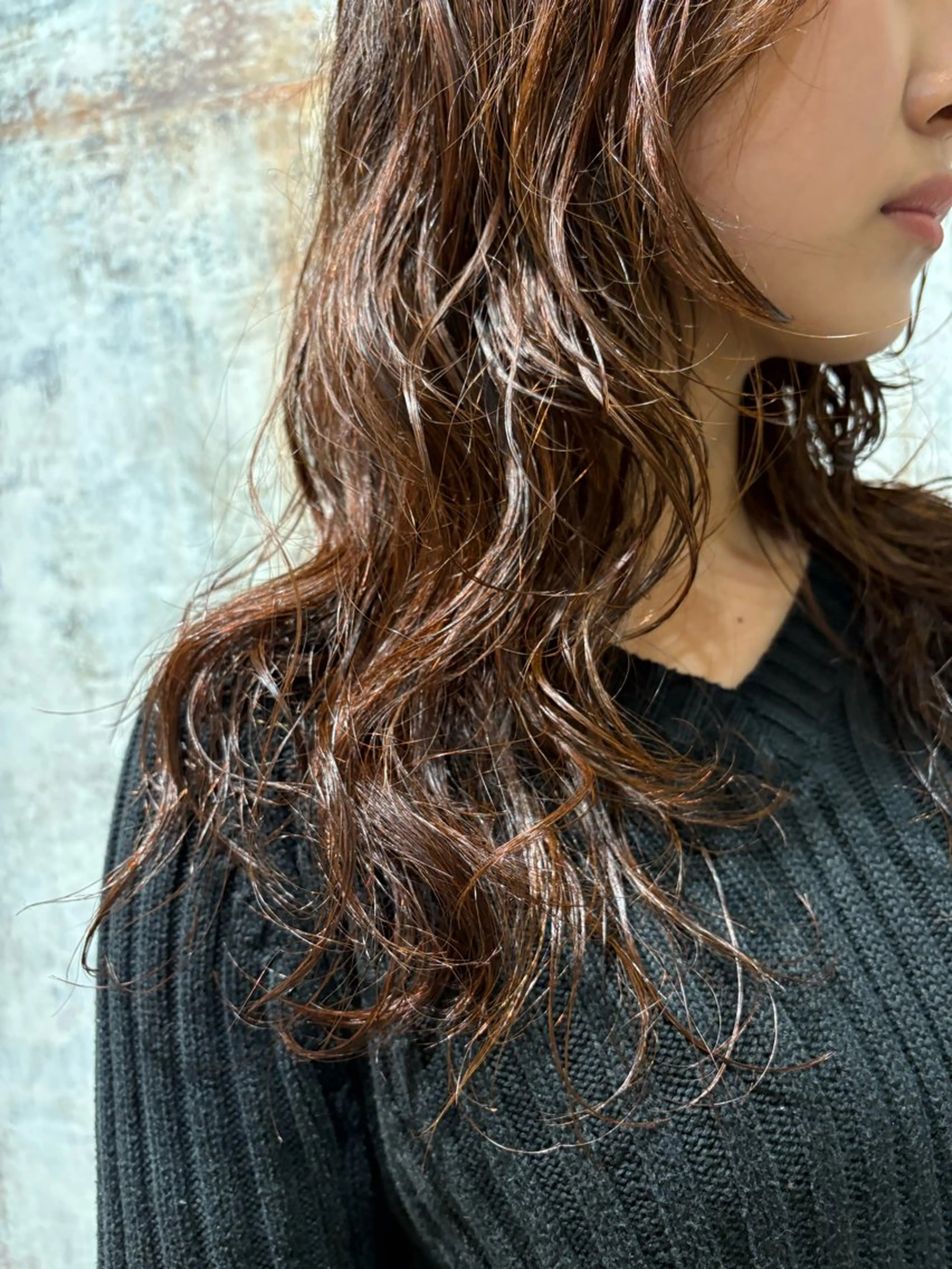 ロング パーマ カット パーマ 【お洒落パーマ】 Elme　肥塚康汰郎のヘアスタイル