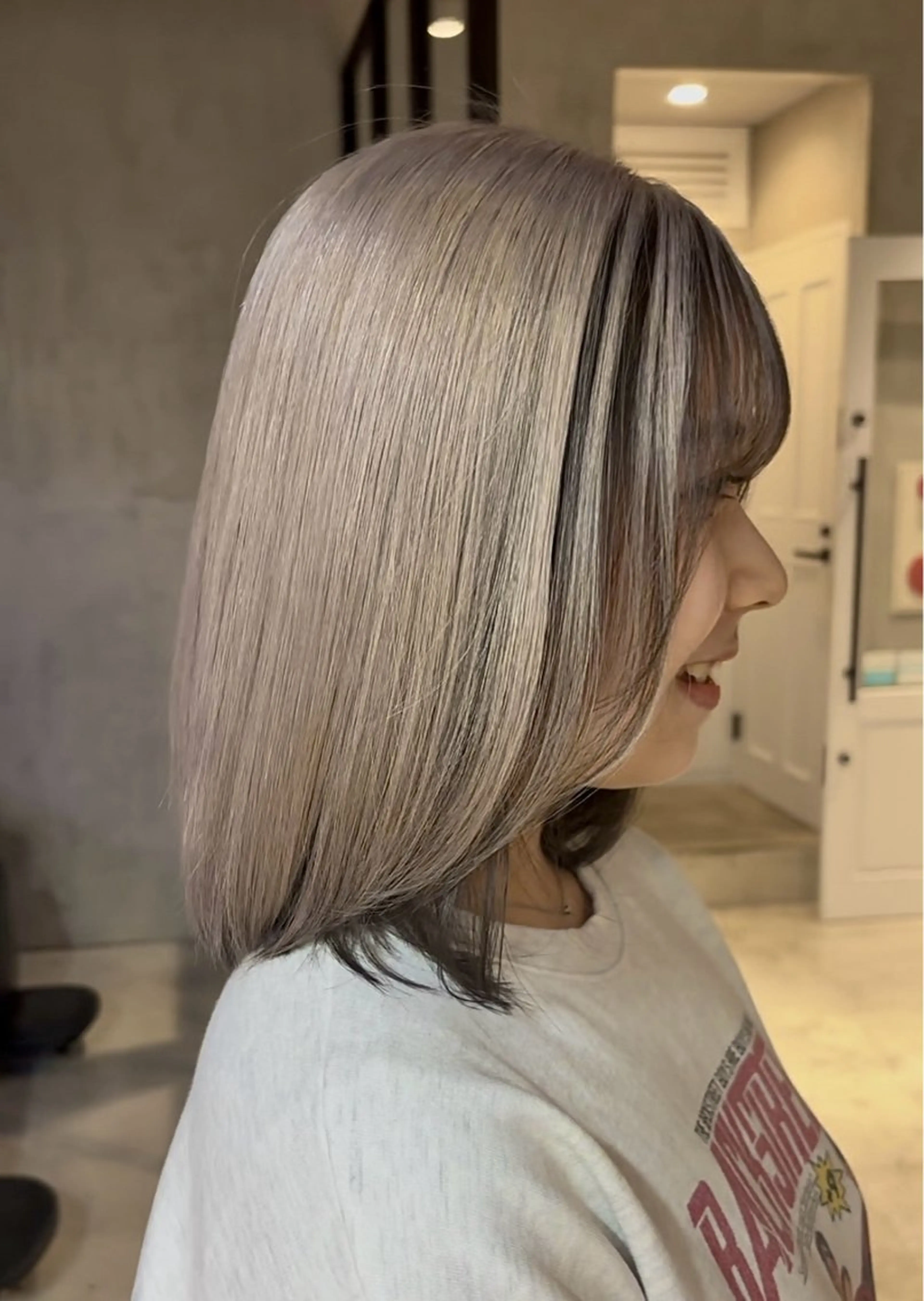 ミディアム カラー ヘアカラー elima 調布所属・ちせ/ 透明感カラー /調布˚ 🦢₊✧のヘアスタイル