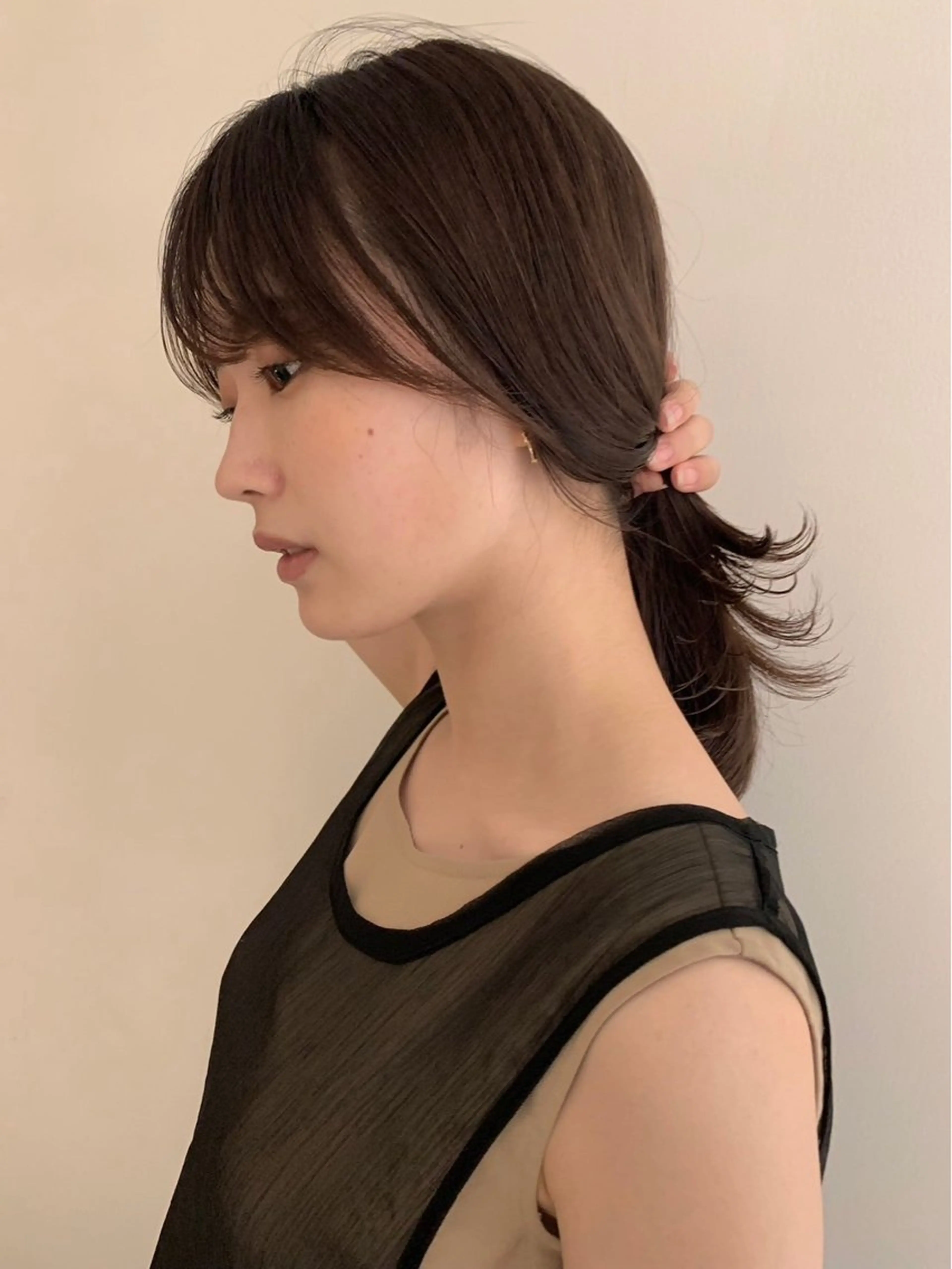 《✨おすすめメニュー✨》前髪カット＋髪質改善カラー＋高保湿シャンプー＆トリートメントの写真