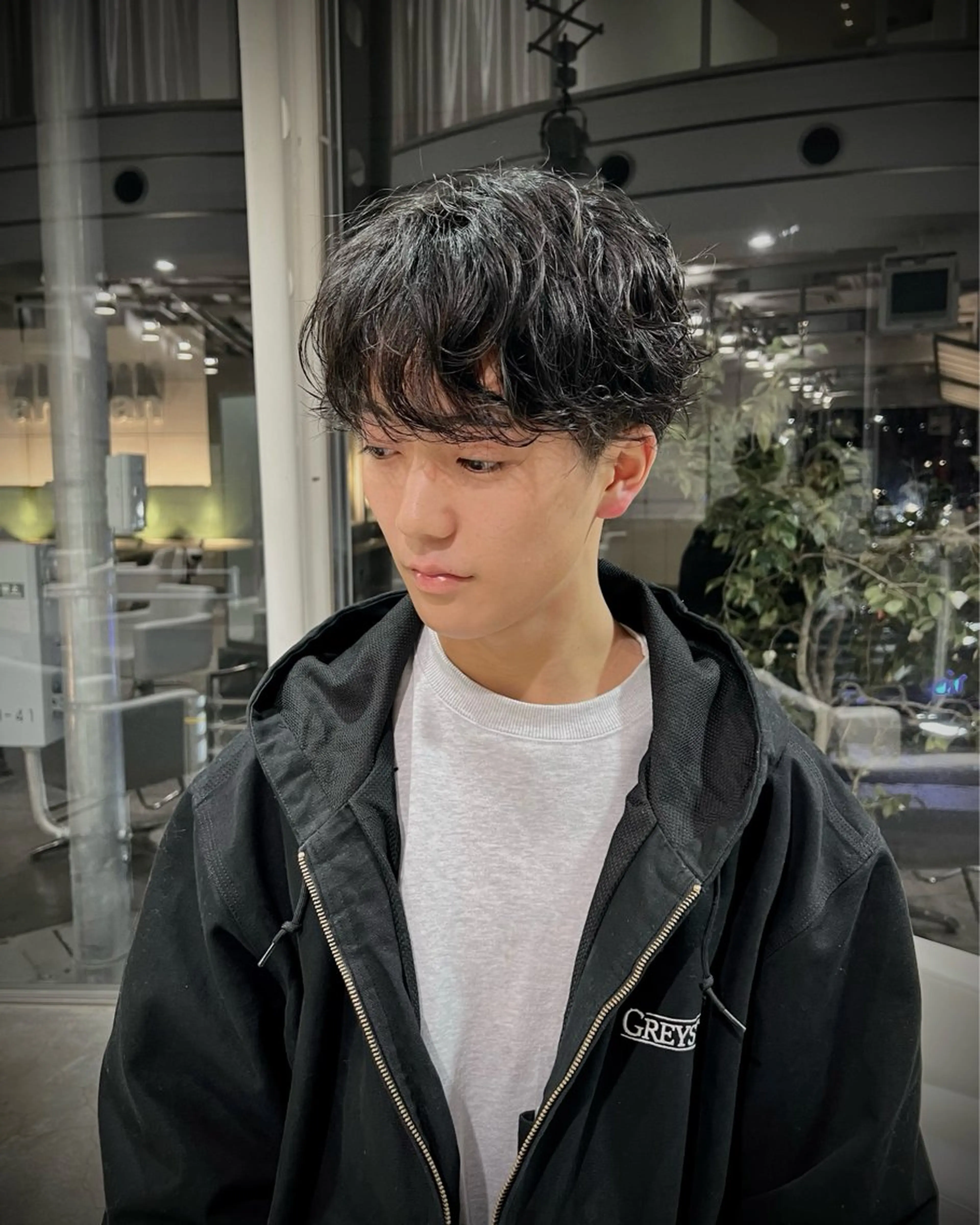 ショート パーマ メンズ メンズパーマ ニュアンスパーマ メンズ🔥 撮影モデル募集のヘアスタイル