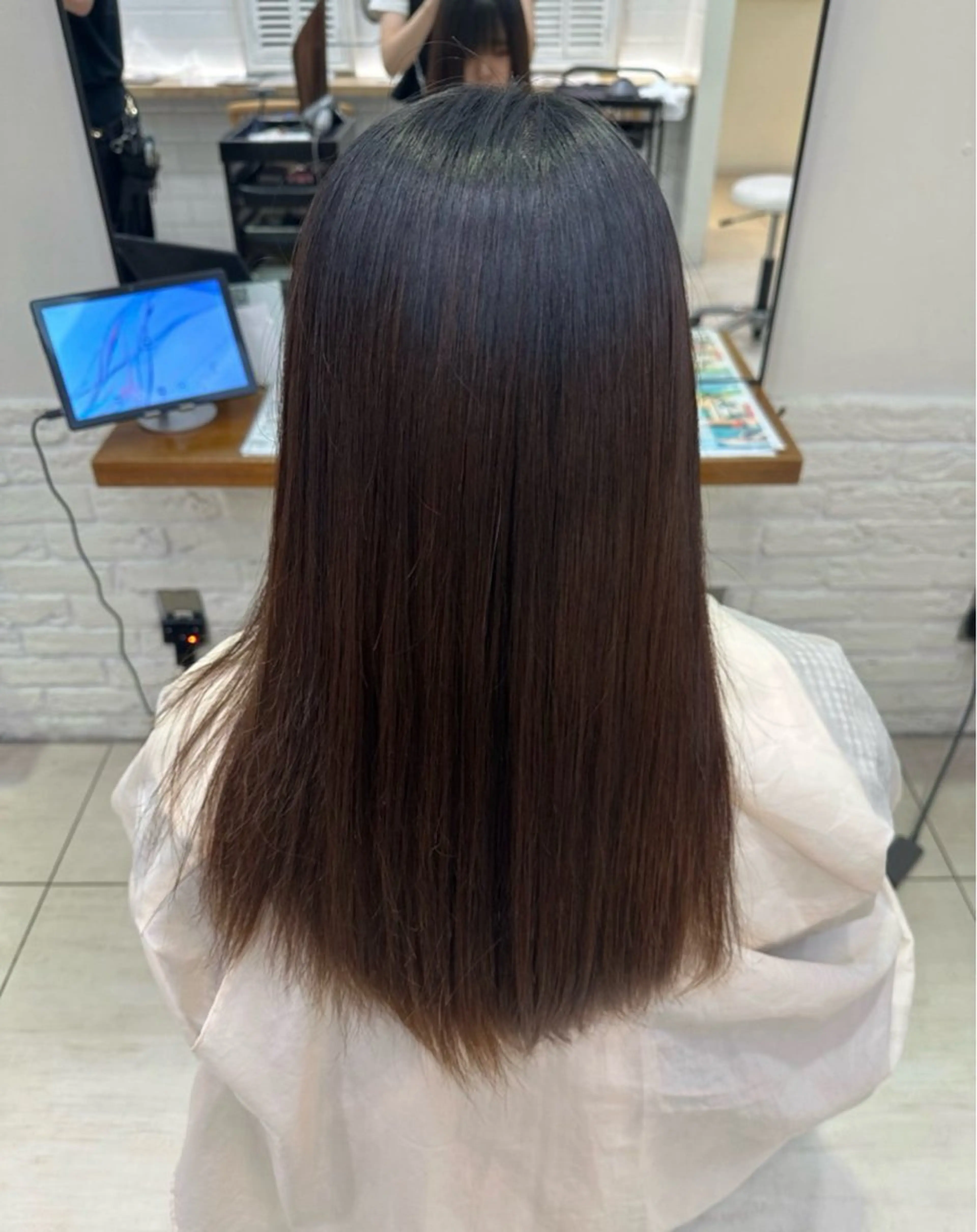 ロング 縮毛矯正 🐺中性メンズ🐺 さやとのヘアスタイル