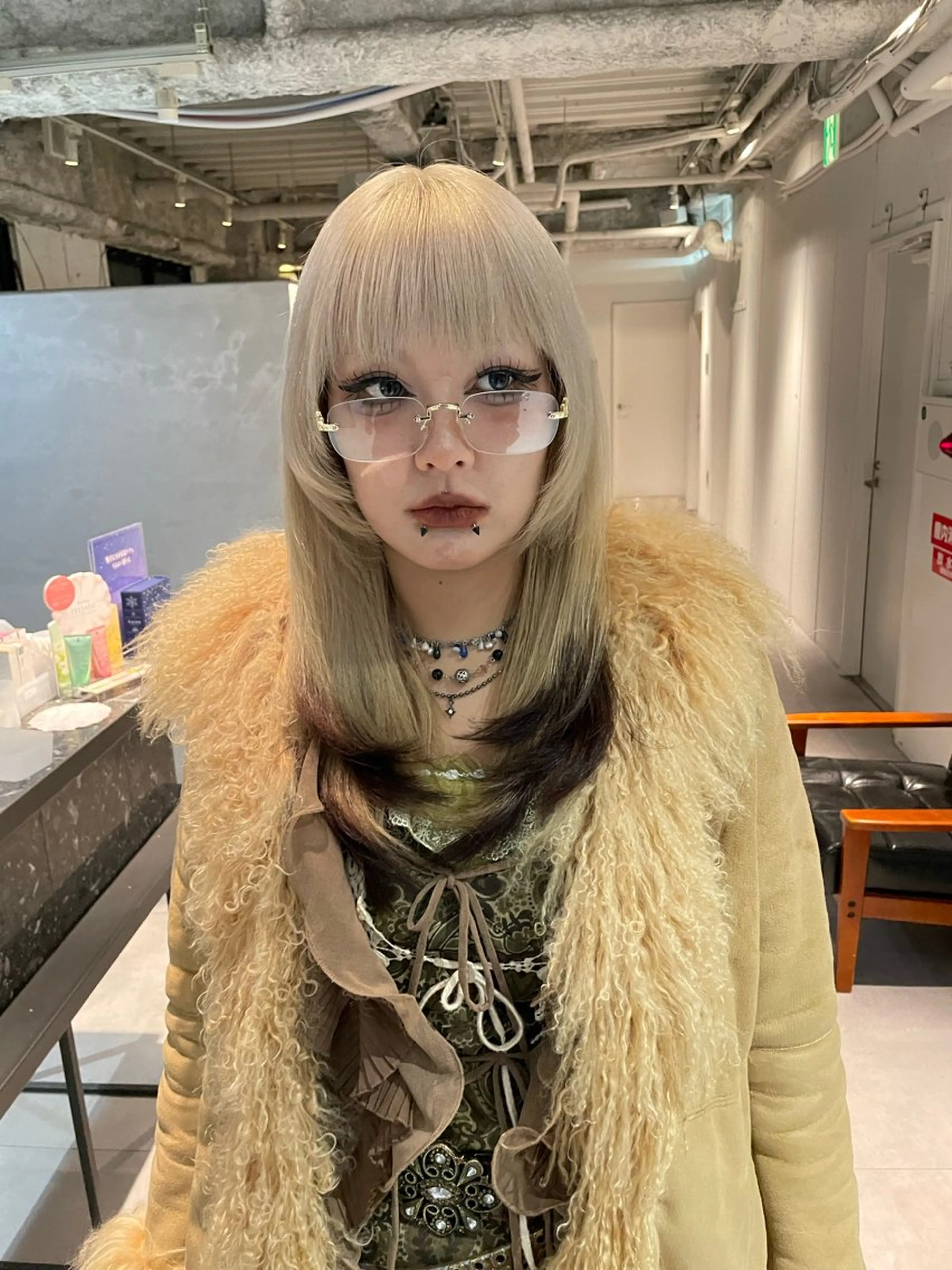 セミロング 神野 翔のヘアスタイル