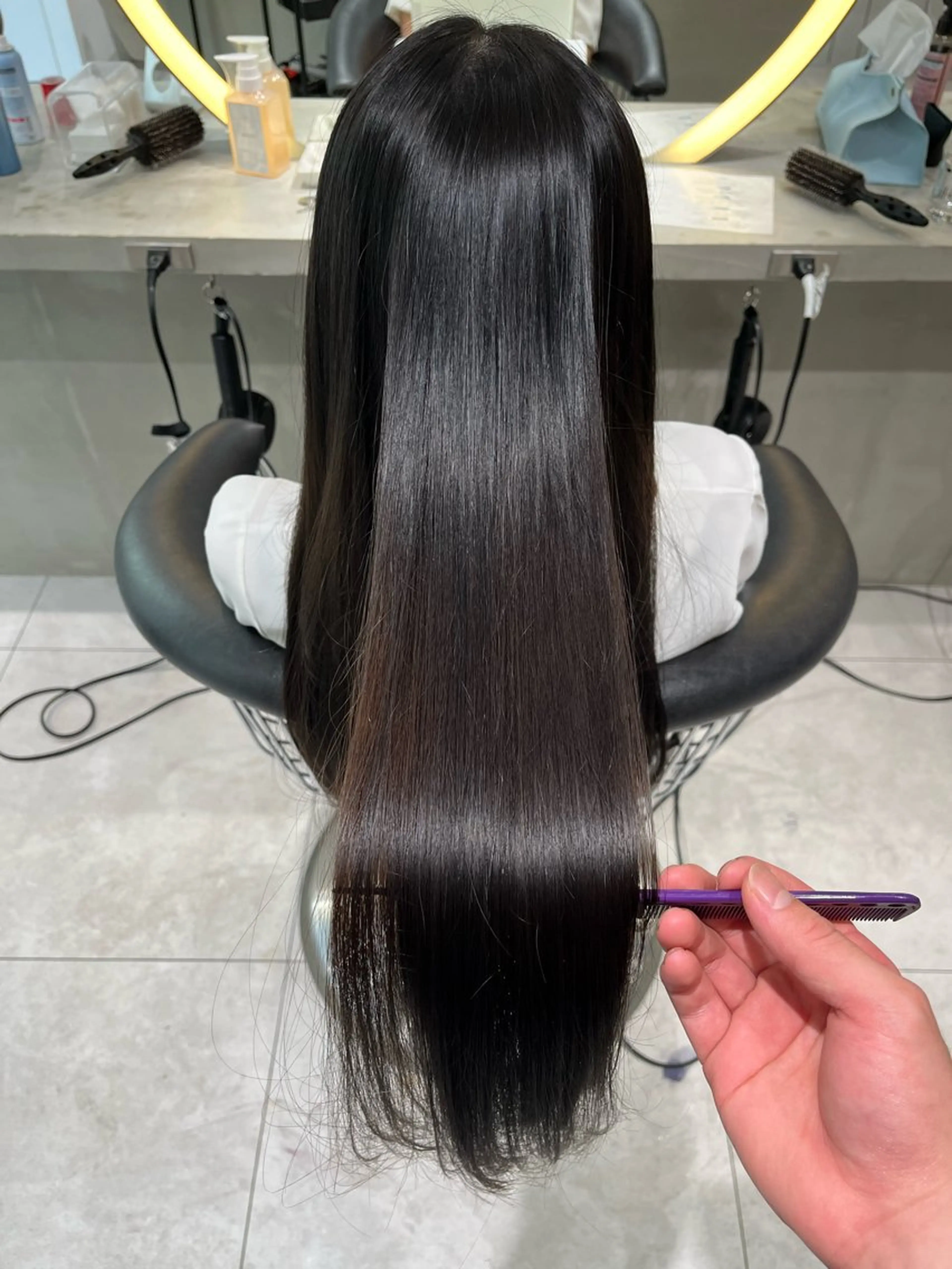 ロング トリートメント ヘッドスパ レイヤー/髪質改善 /くびれショート加納のヘアスタイル