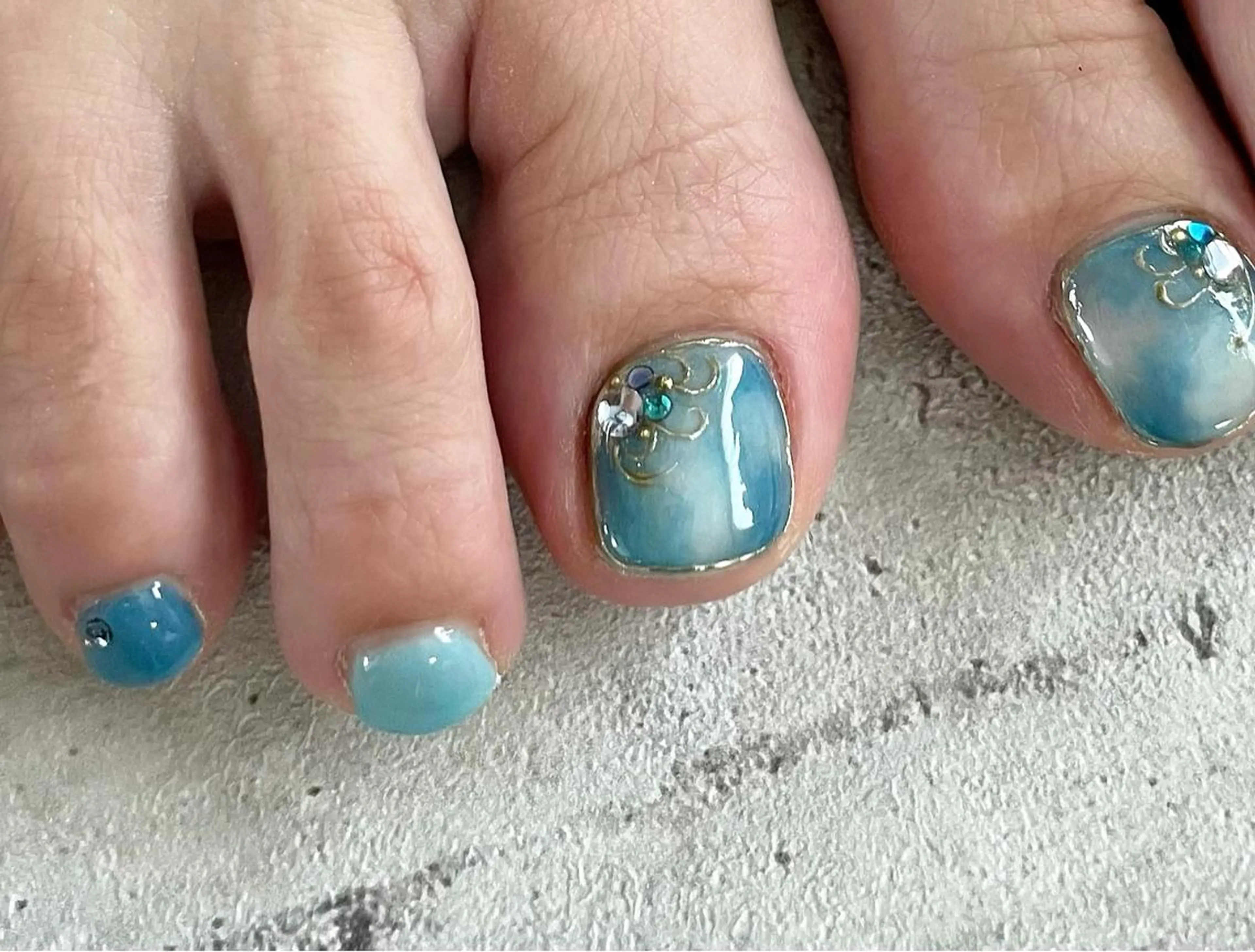 ネイル フットネイル ジェルネイル 東 千夏のネイルデザイン