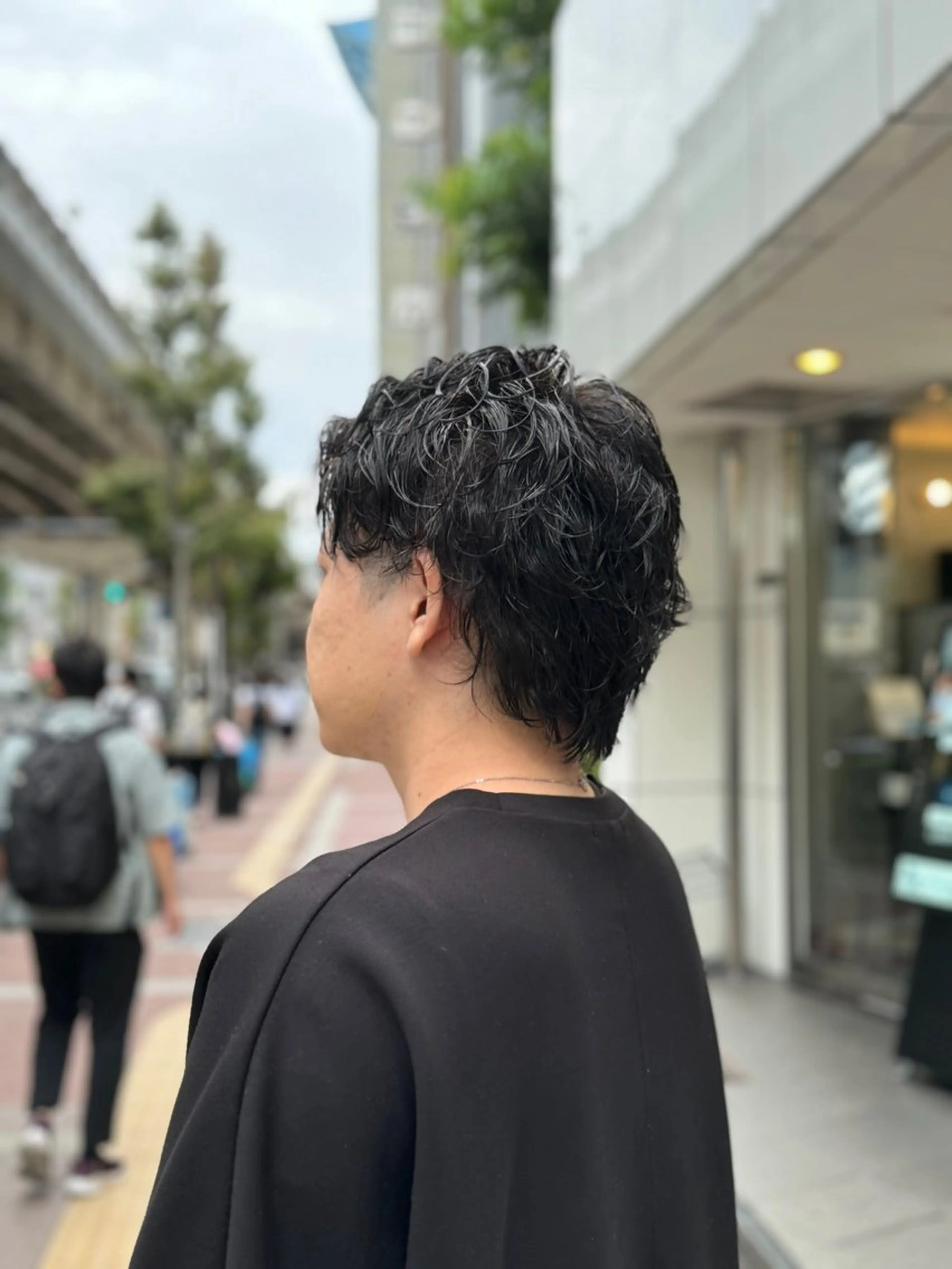 ミディアム パーマ メンズ カット パーマ メンズパーマ特化/波 巻きツイスパ 長町至のヘアスタイル