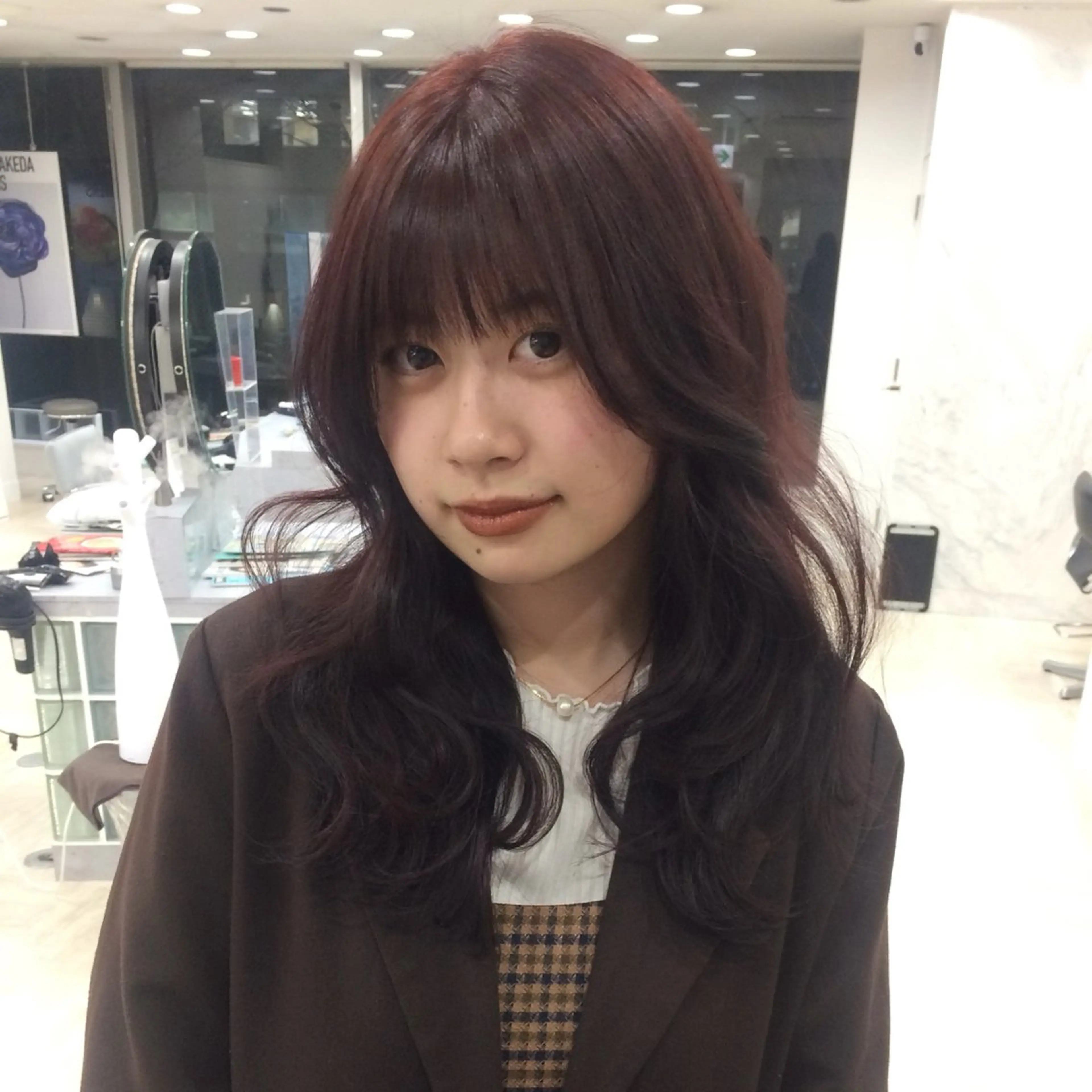 カラー ブリーチ ブリーチなしカラー ヘアカラー 杏華 パーマ\ショートのヘアスタイル