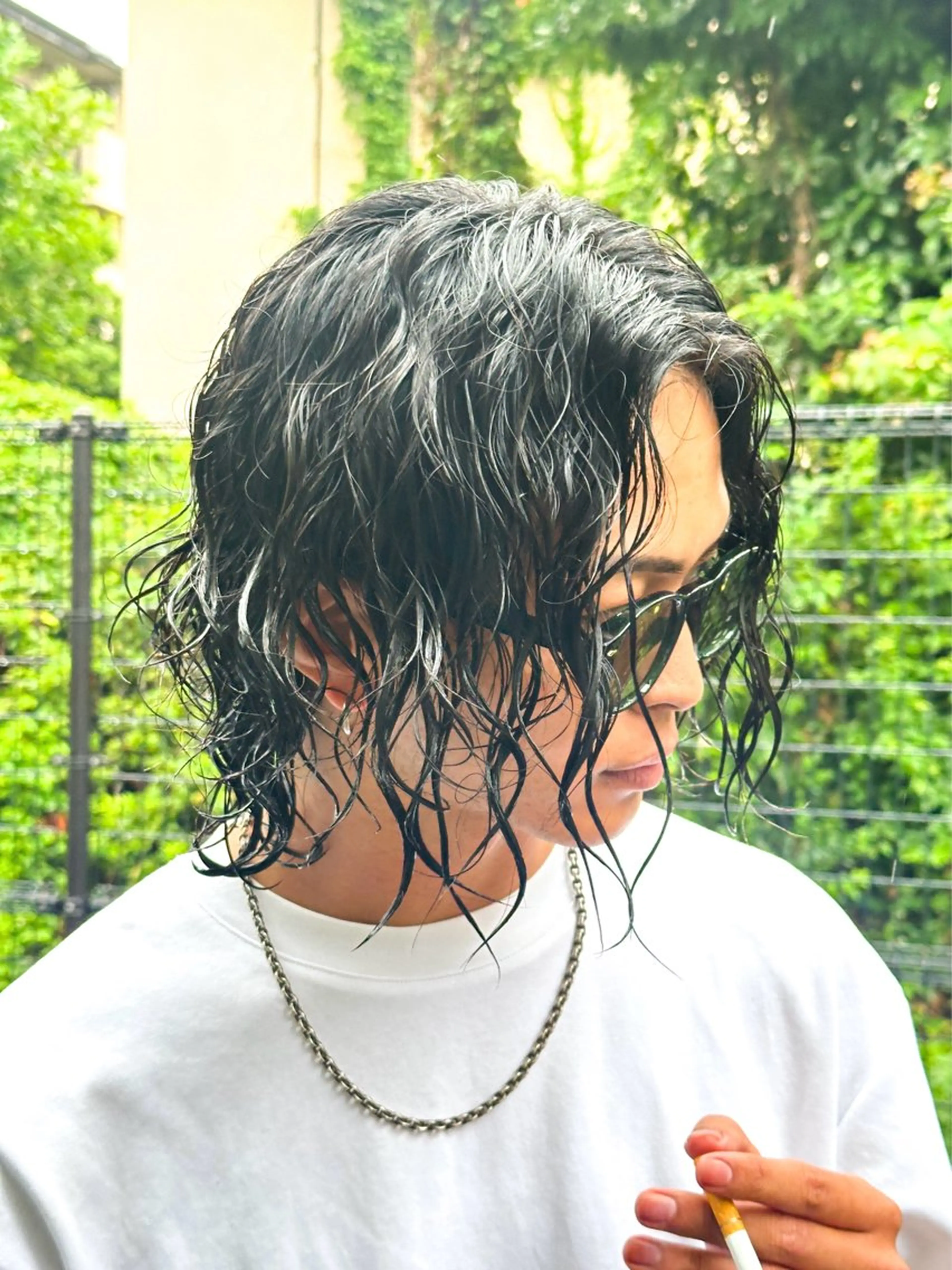 ミディアム パーマ メンズ ミディアムパーマ メンズパーマ カット パーマ トリートメント ツイスパ/メンズ パーマ/歩夢のヘアスタイル