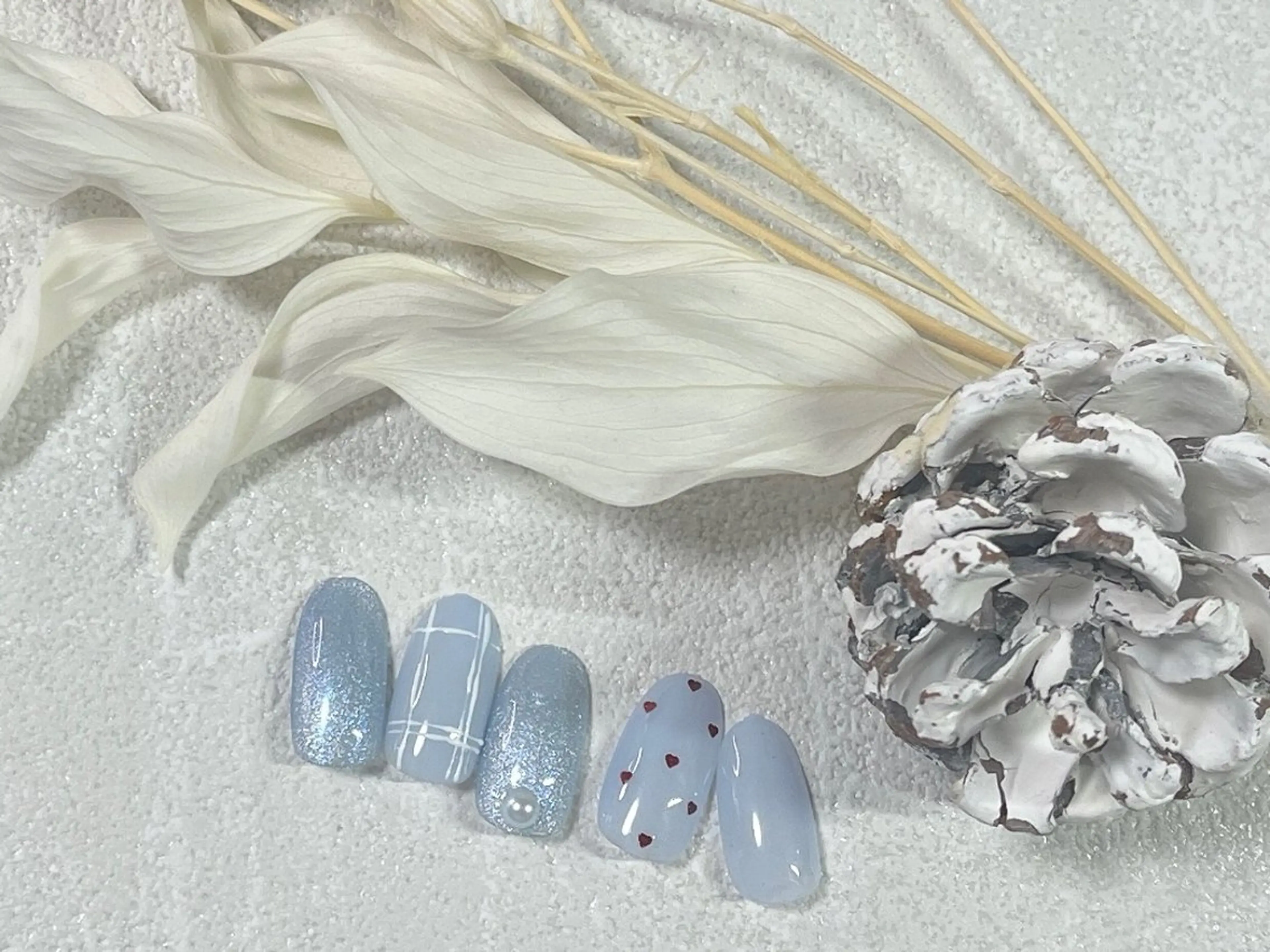 ネイル オーロラネイル フットネイル フレンチネイル ジェルネイル マグネットネイル ハンドネイル kiki nail 二子玉川のネイルデザイン