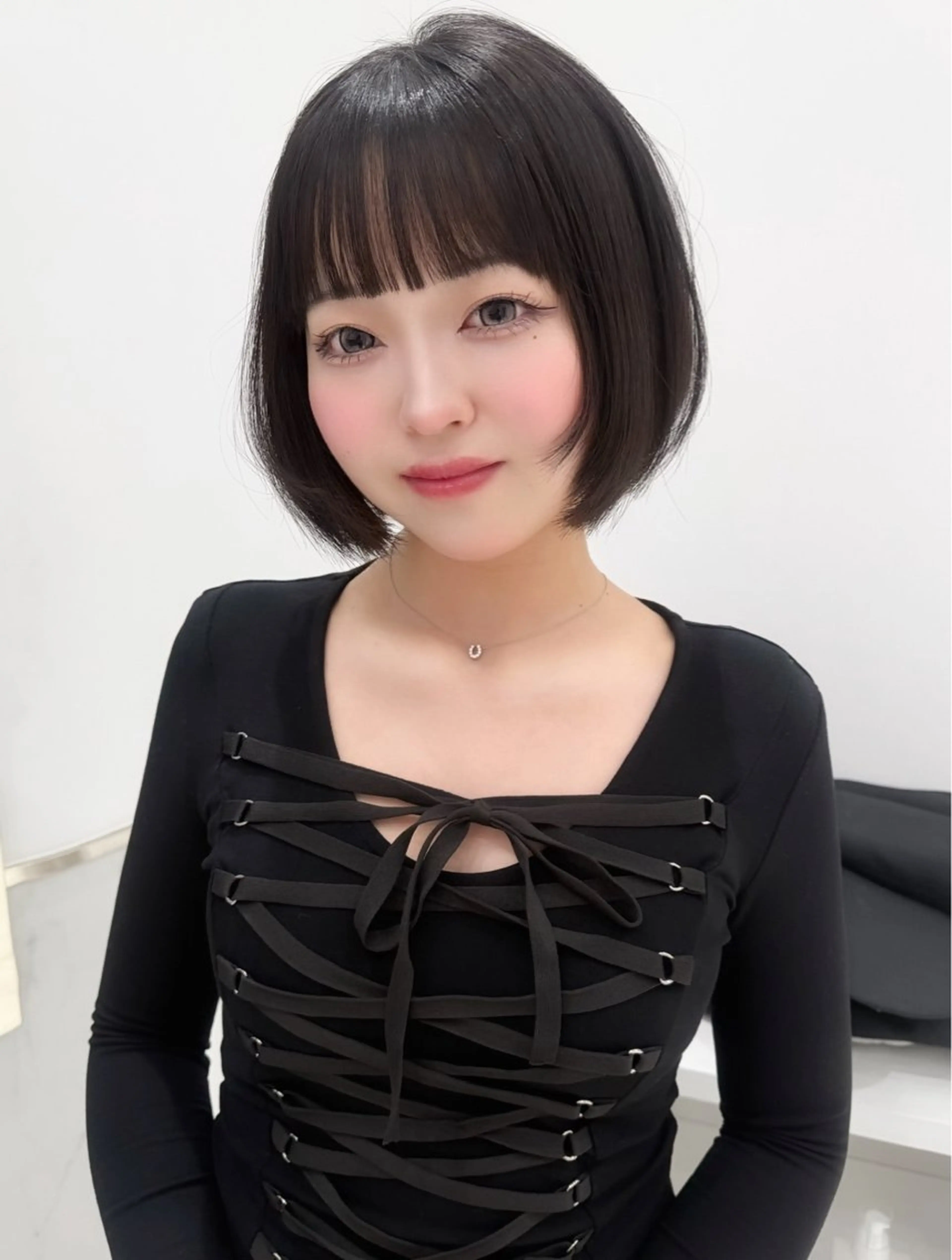 ショート カラー ヘアアレンジ カット ヘアカラー トリートメント ヘッドスパ ヘアセット ‎🤍韓国ボブ/ 縮毛矯正🪽‪ひかりのヘアスタイル