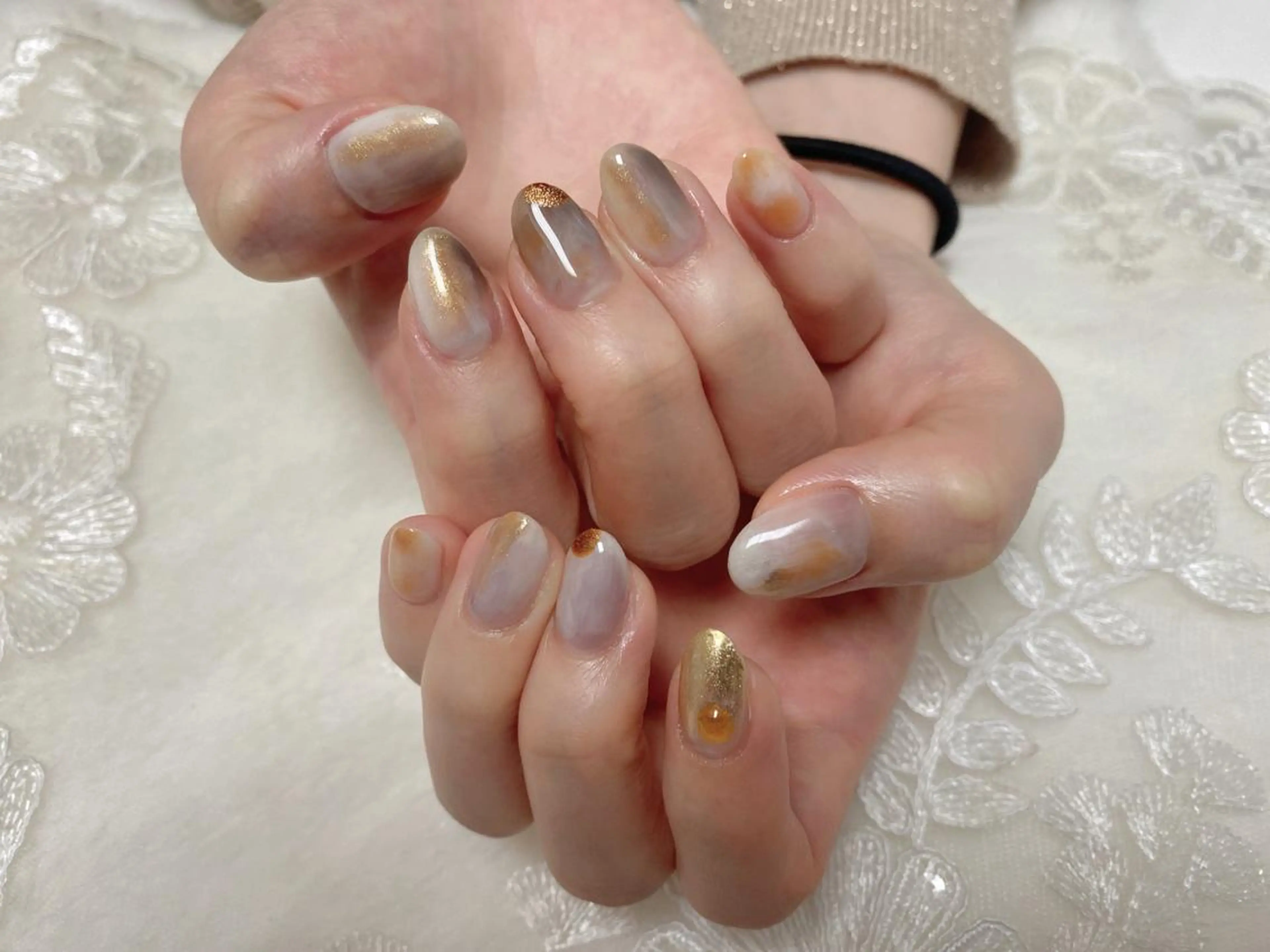 ネイル 持ち込み ニュアンスネイル ALITA 池袋店✨のマツエク・マツパデザイン