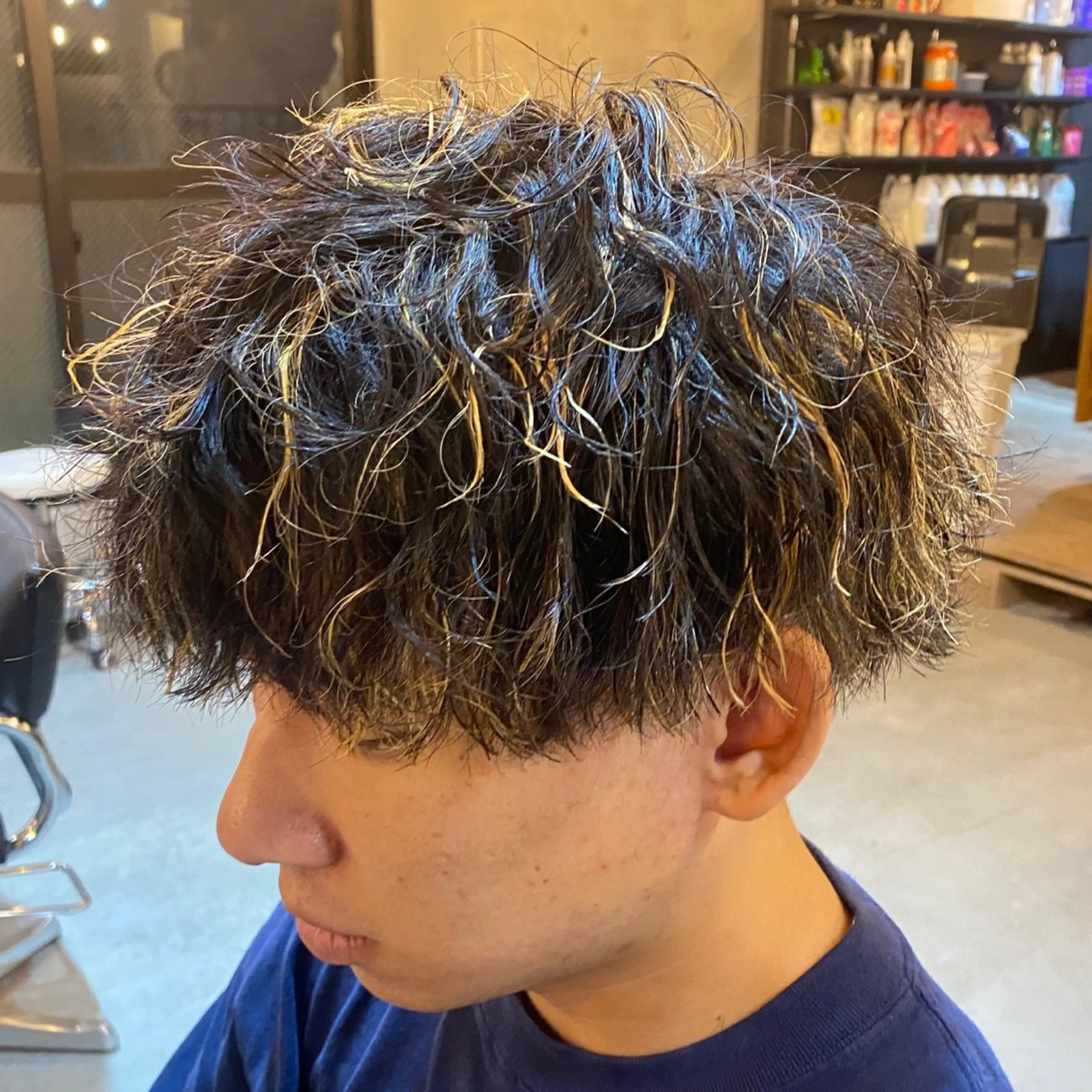 【新規様限定‼️】🦄カット＋メッシュ🦄#金メッシュメッシュパーマ#ハイライト#デザインカラーの写真