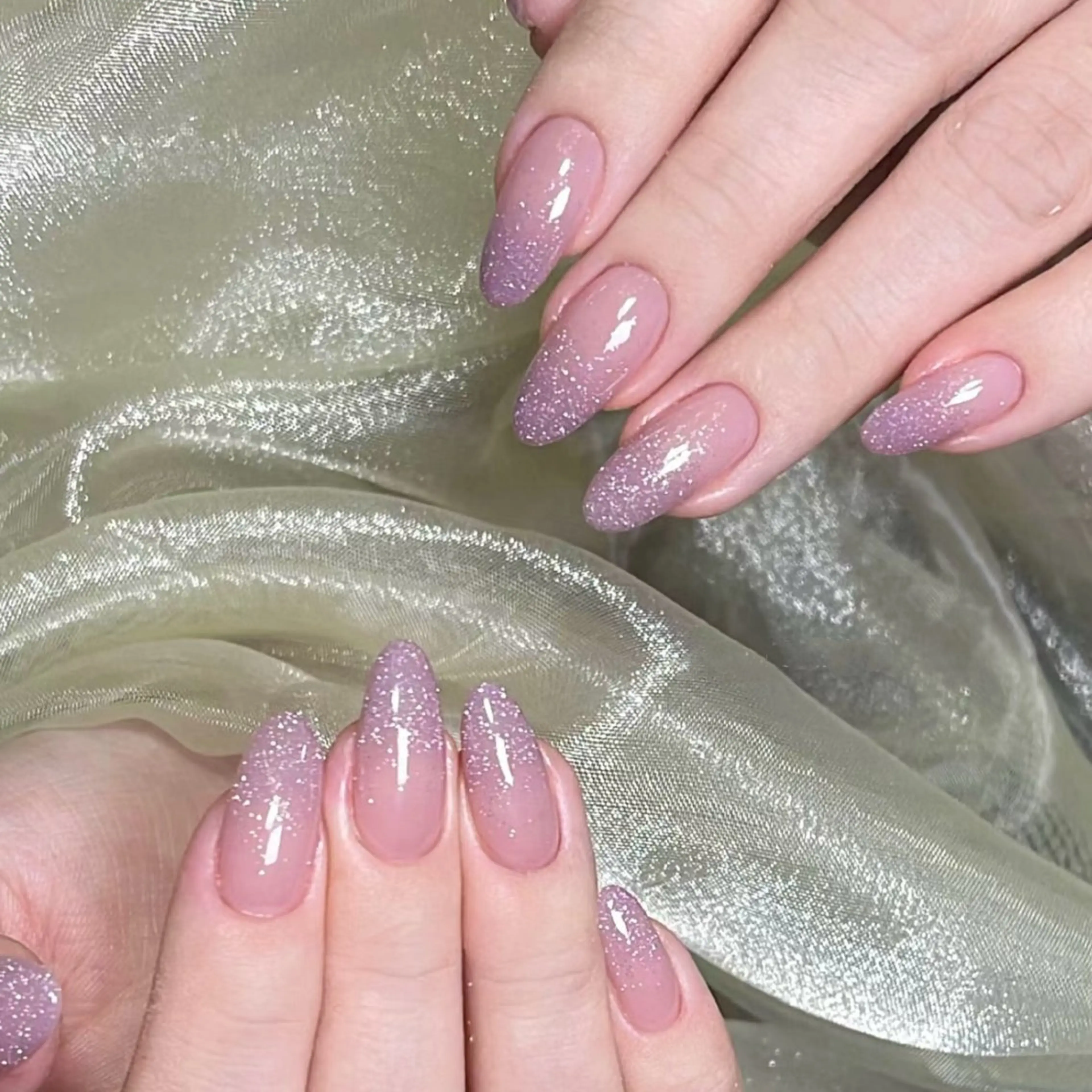 ネイル ハート ミラーネイル 持ち込み ピンク ワンホンネイル July Nailのネイルデザイン