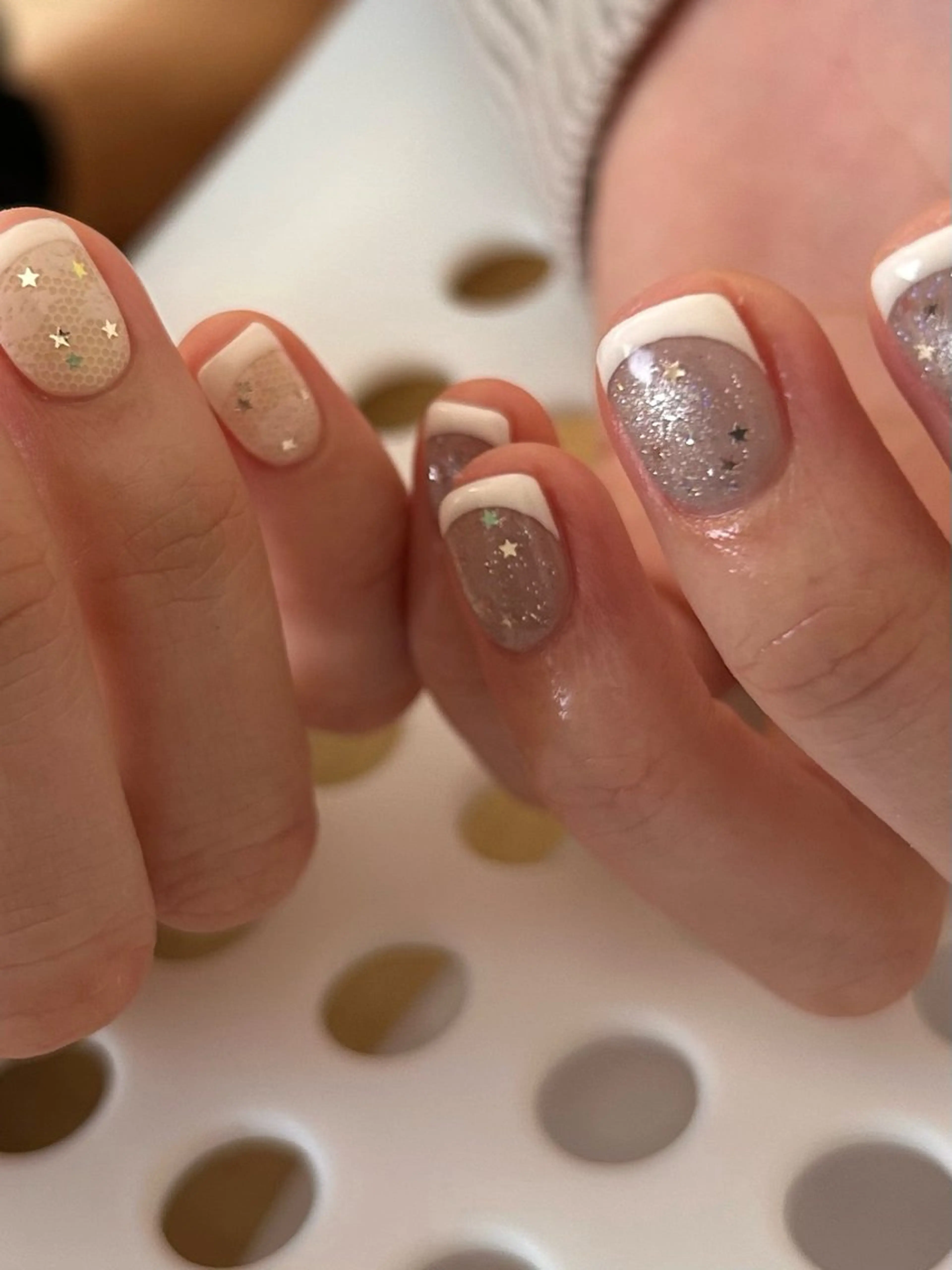 ネイル ホログラムネイル レース マグネットネイル ハンドネイル Re   HEUR所属・Re HEURのネイルデザイン