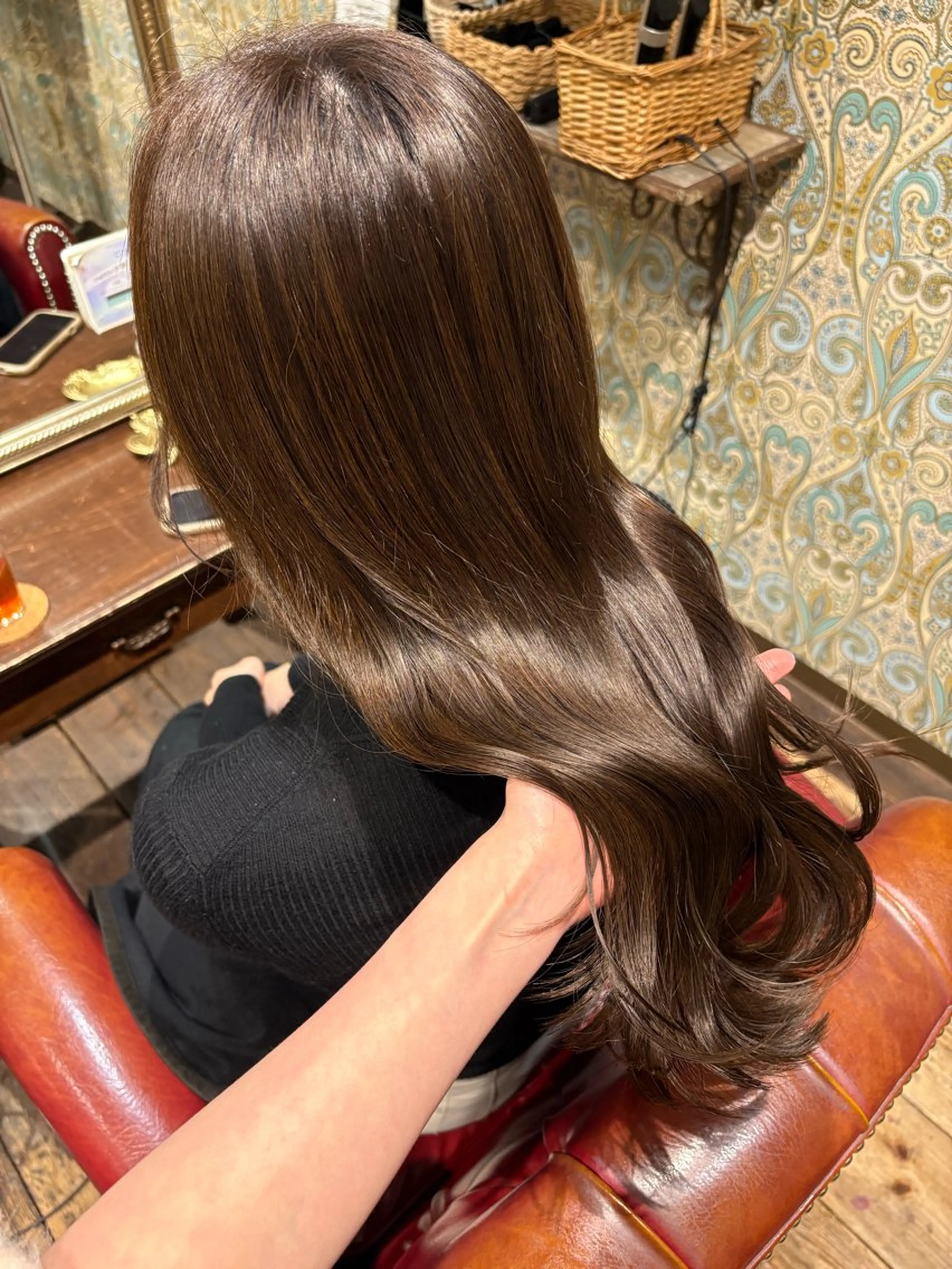 セミロング ケアカラー ヘアカラー トリートメント DOLL hair所属・なぎさ / 透明感カラー🫧のヘアスタイル