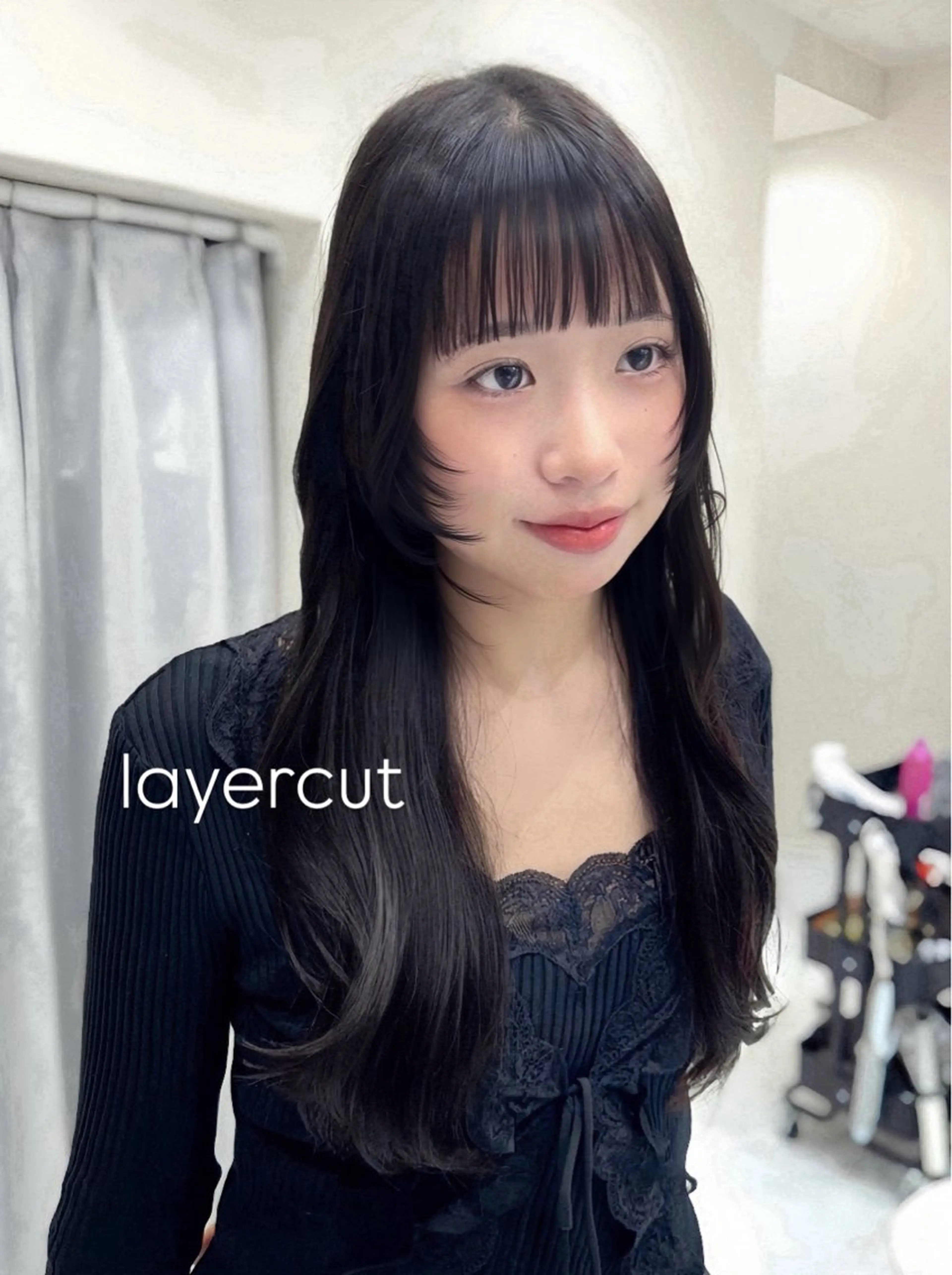 ロング ヘアアレンジ 韓国風ヘア レイヤーカット 小顔カット カット トリートメント NOELA所属・加藤あいり／大人 可愛いモテカラー♡のヘアスタイル