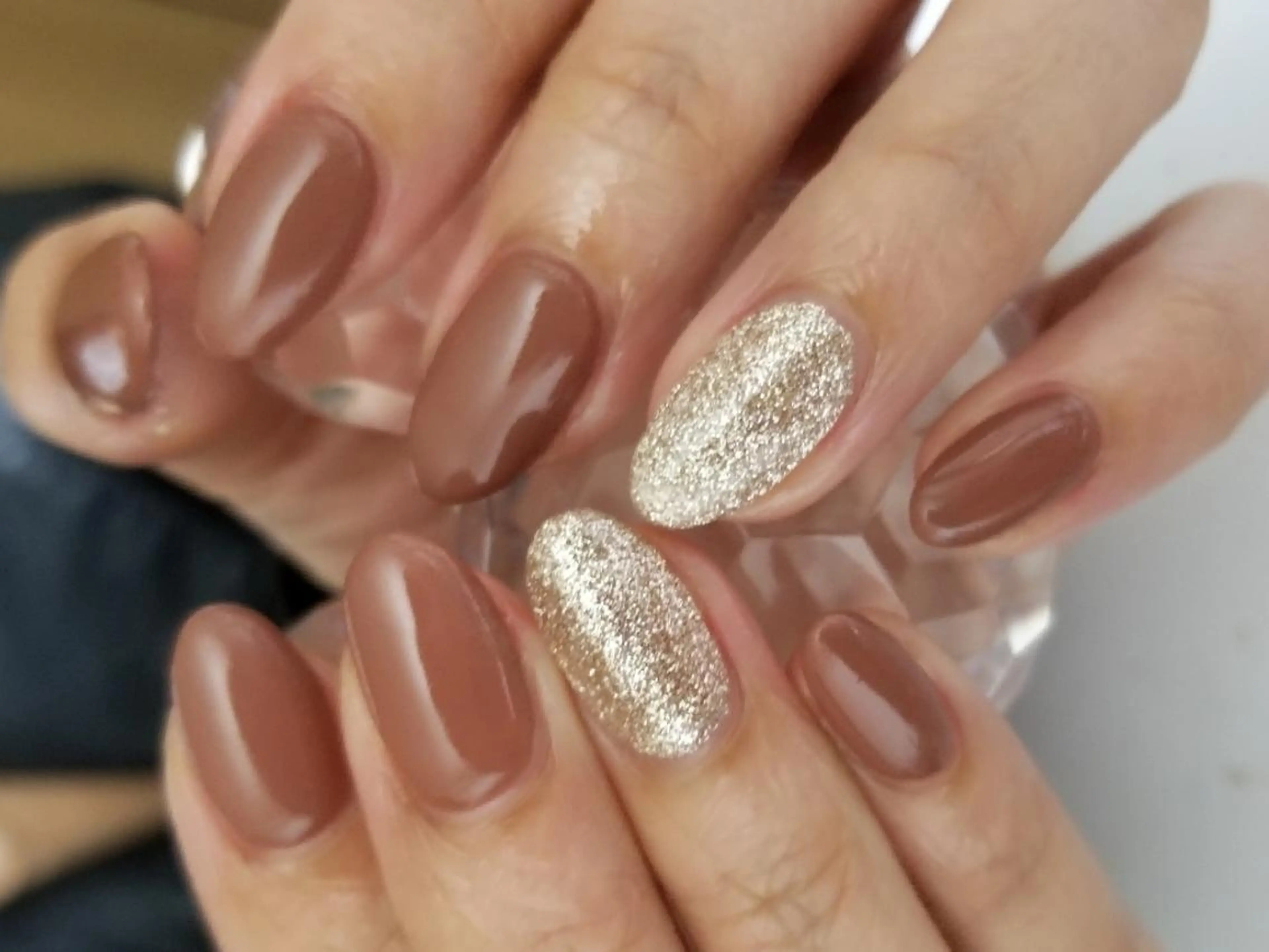 ネイル ラメ(グリッター) シンプルネイル Nailsalon G.S.F Hisaのネイルデザイン