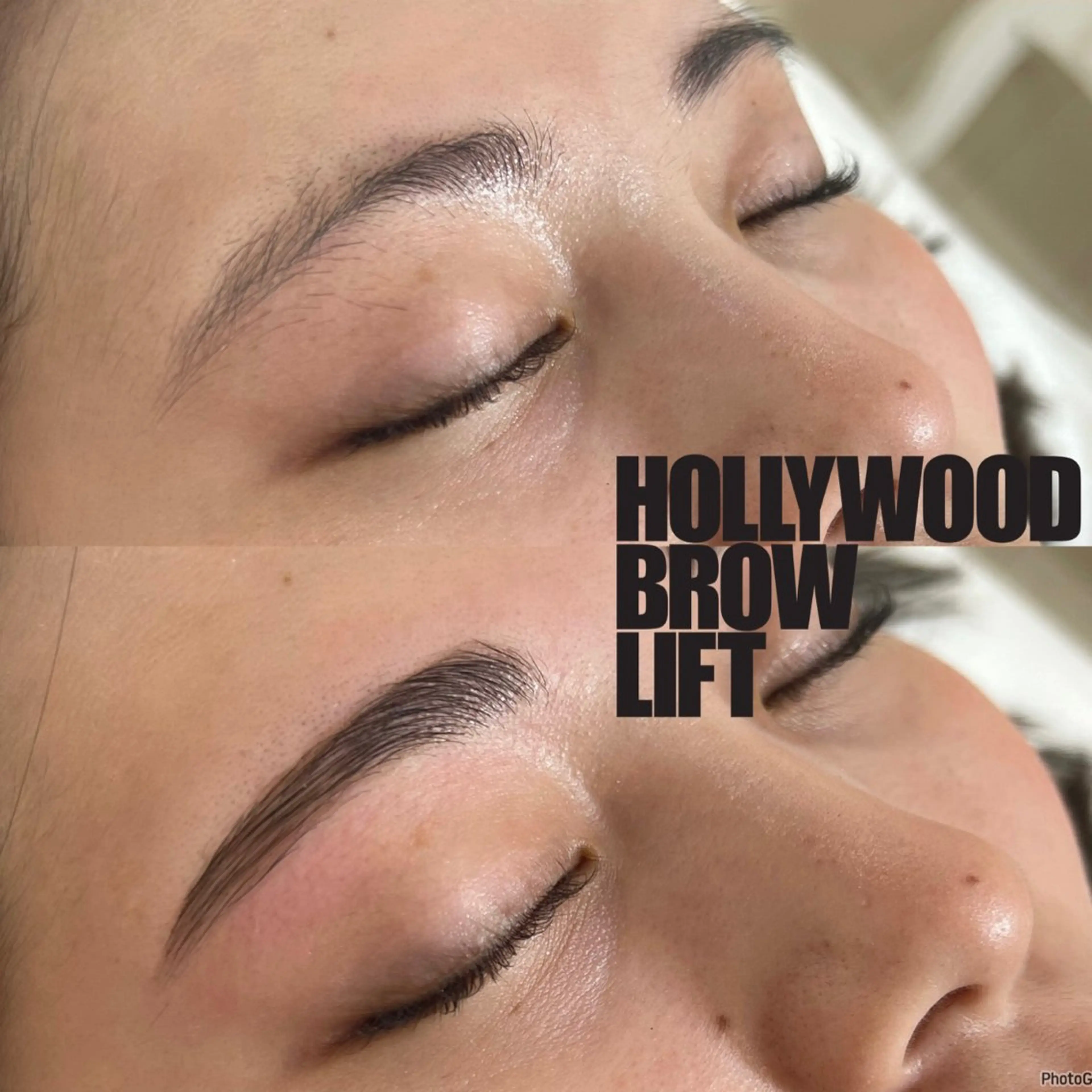 【垢抜けメイクのり🆙】女性限定組み合わせ❣️ハリウッドブロウリフト(ワックス脱毛・メイク込)×フェイシャル脱毛の写真