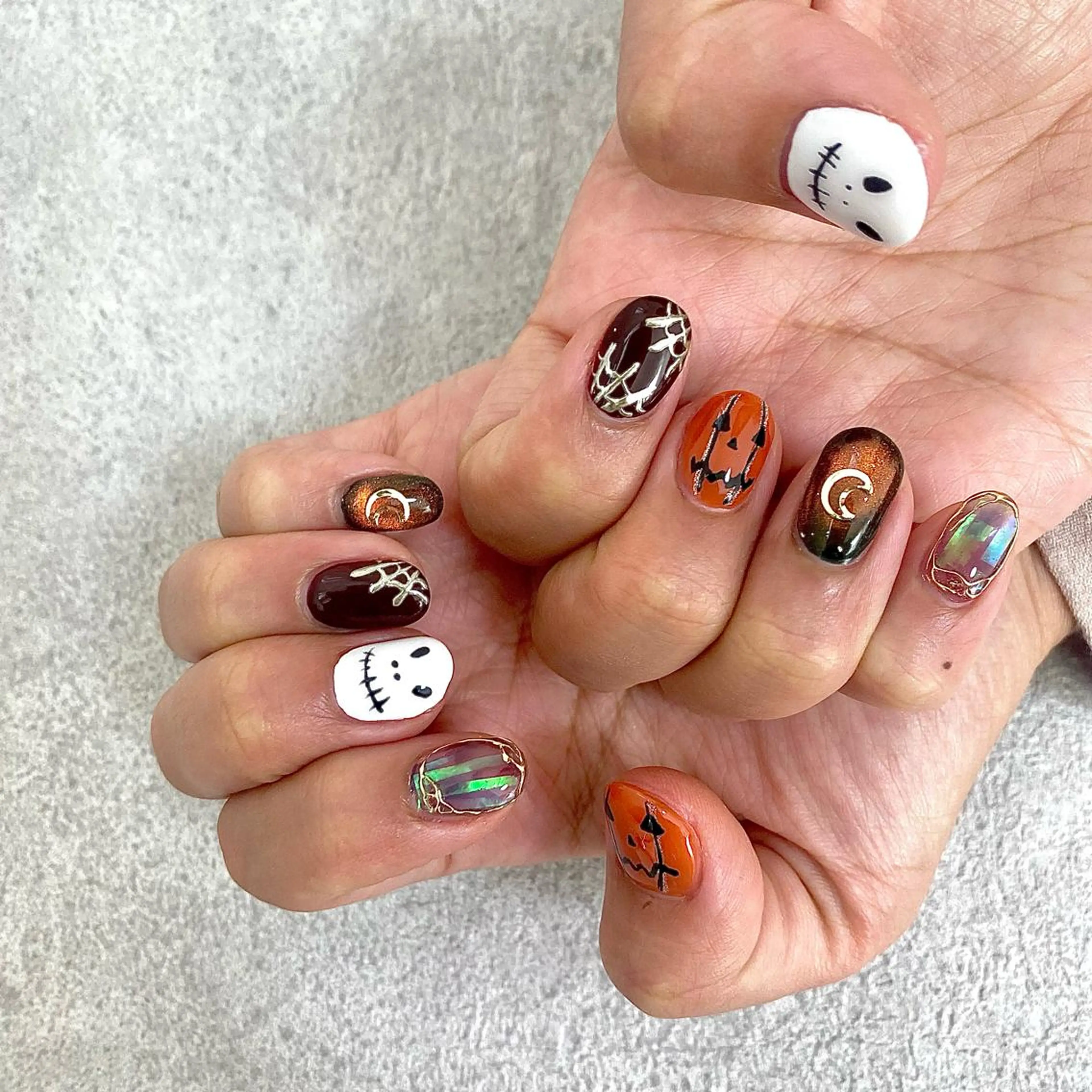 ネイル ハロウィン Nail Salon as-アス-のネイルデザイン