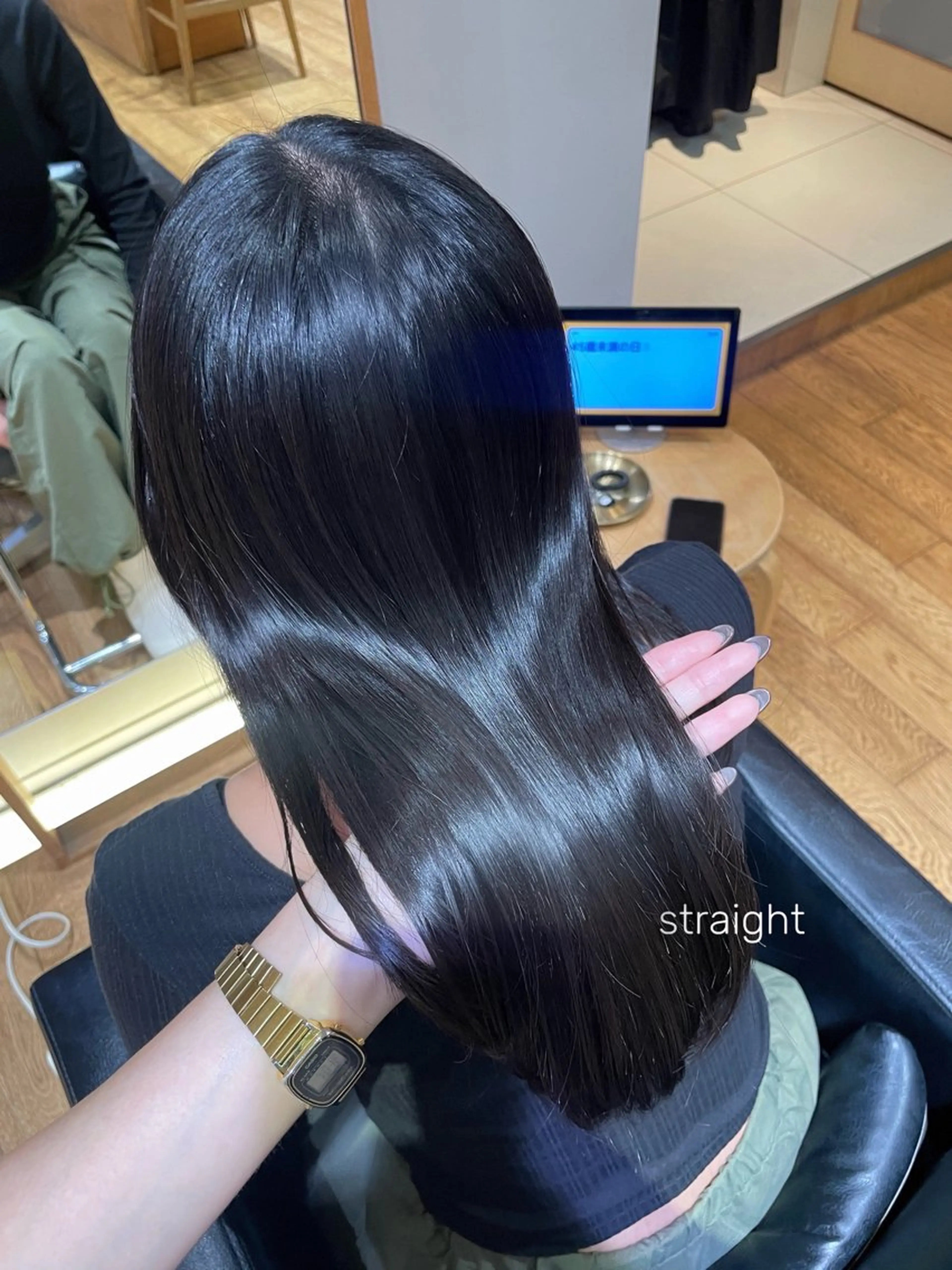 セミロング パーマ カット 縮毛矯正 縮毛矯正/レイヤー /ひかるのヘアスタイル