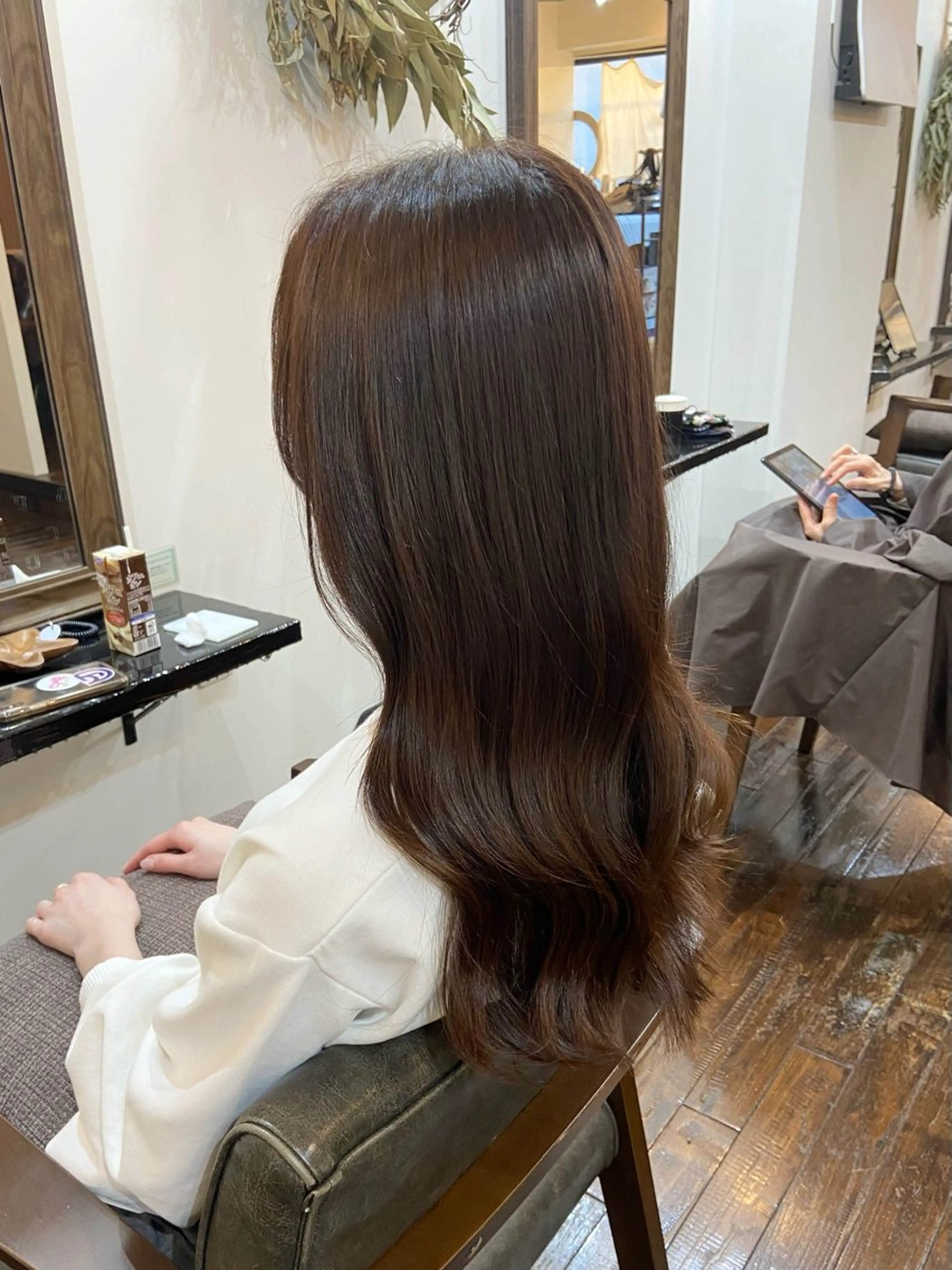 ロング カット ヘアカラー トリートメント Lamana所属・透明感カラー/ 加瀬たまものヘアスタイル