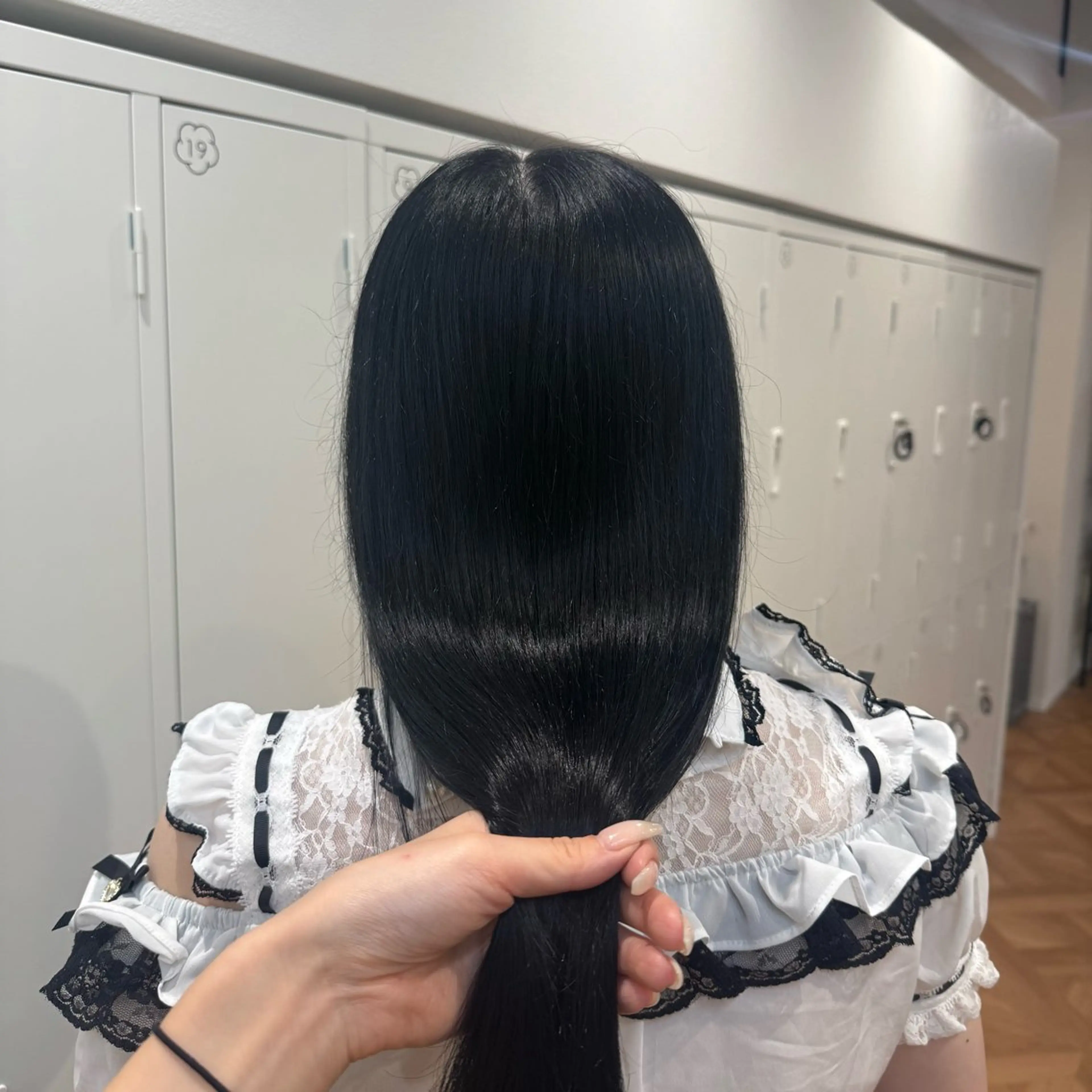 ロング カラー ヘアアレンジ キヨミ 韓国レイヤーカットのヘアスタイル