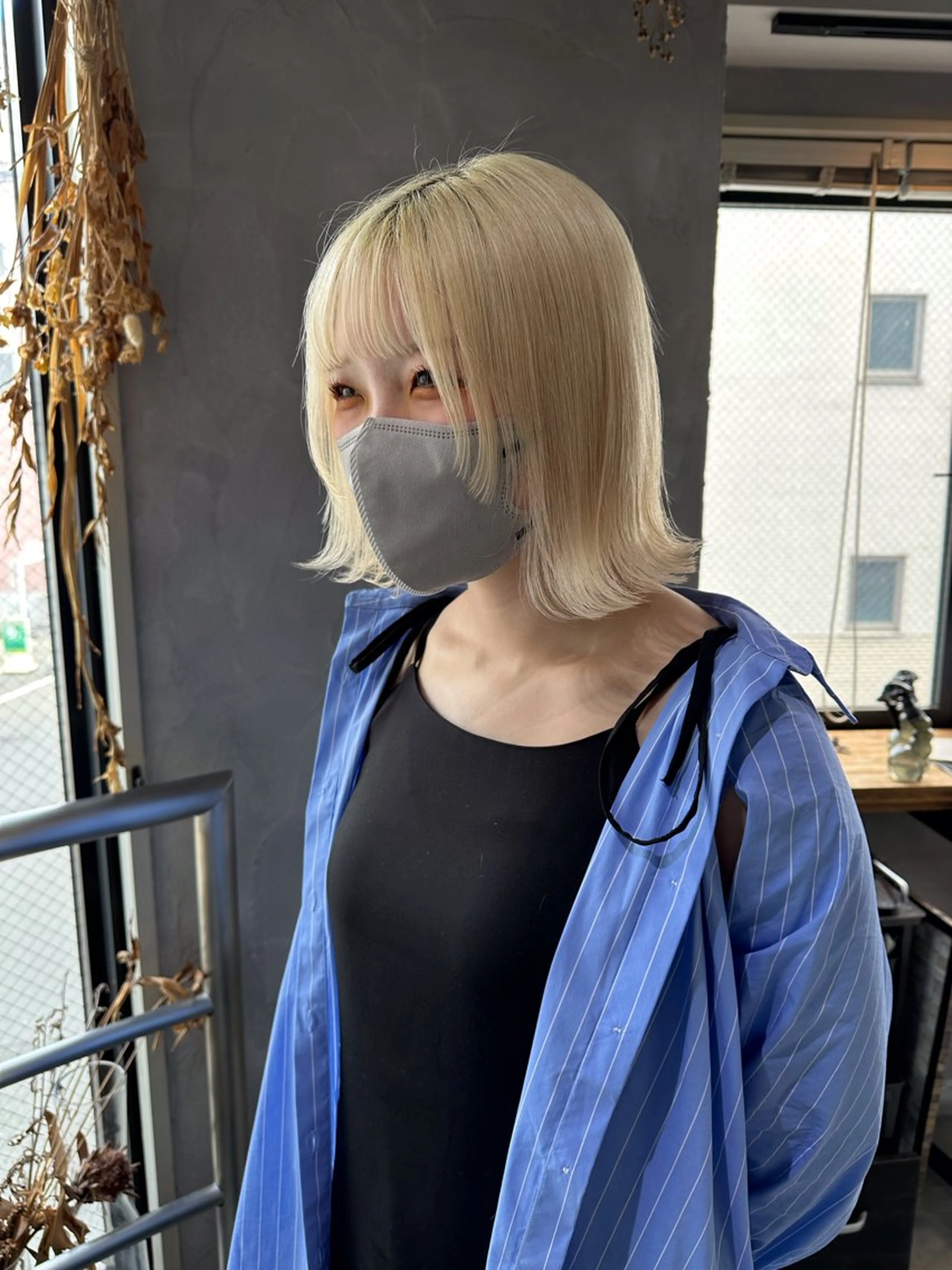 ミディアム 切りっぱなしボブ ボブ レイヤーカット ウルフカット ウルフ/レイヤー🪐 MANAのヘアスタイル