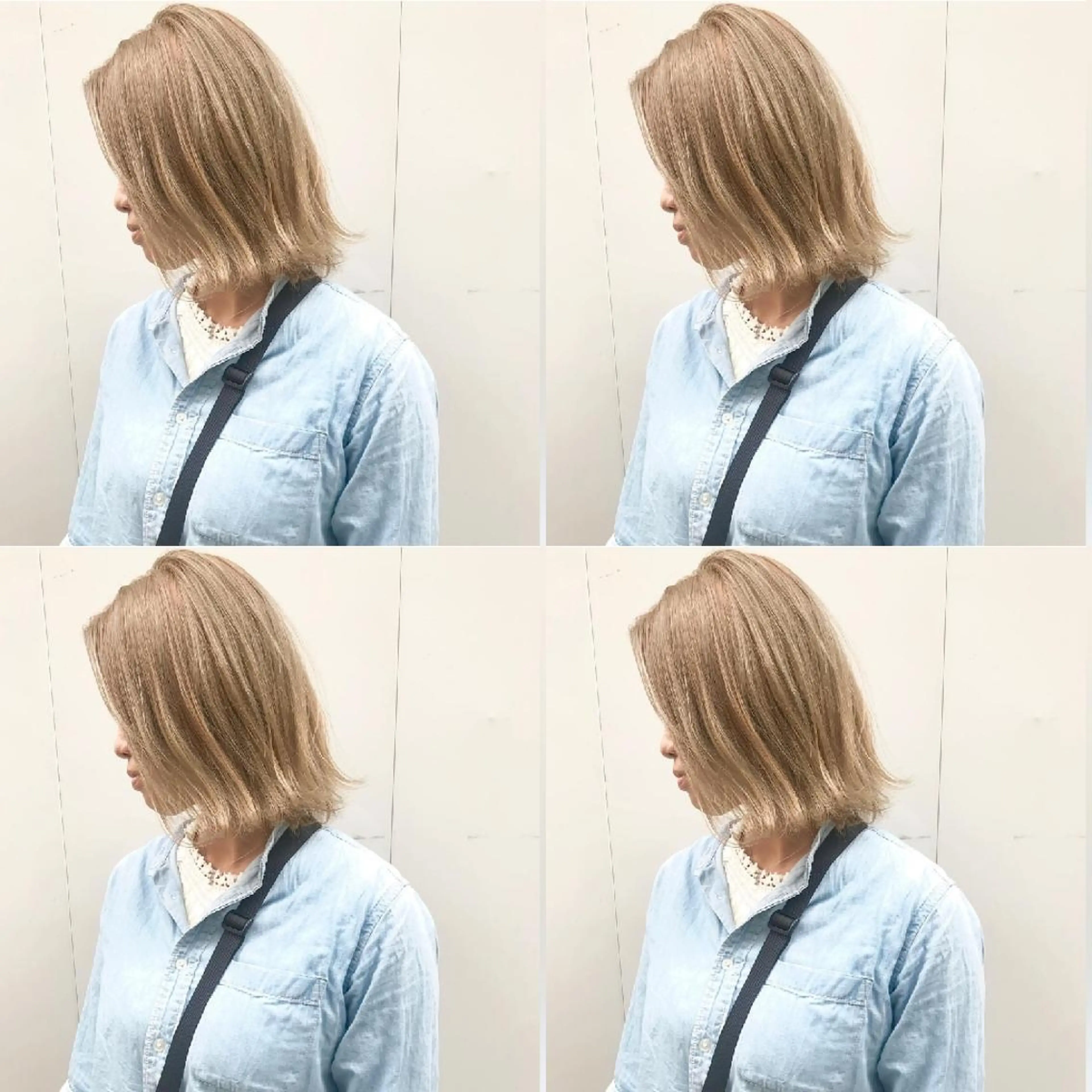 ショート カラー ベージュカラー ブリーチ ミルクティーベージュ 竹内啓太 ボブのヘアスタイル