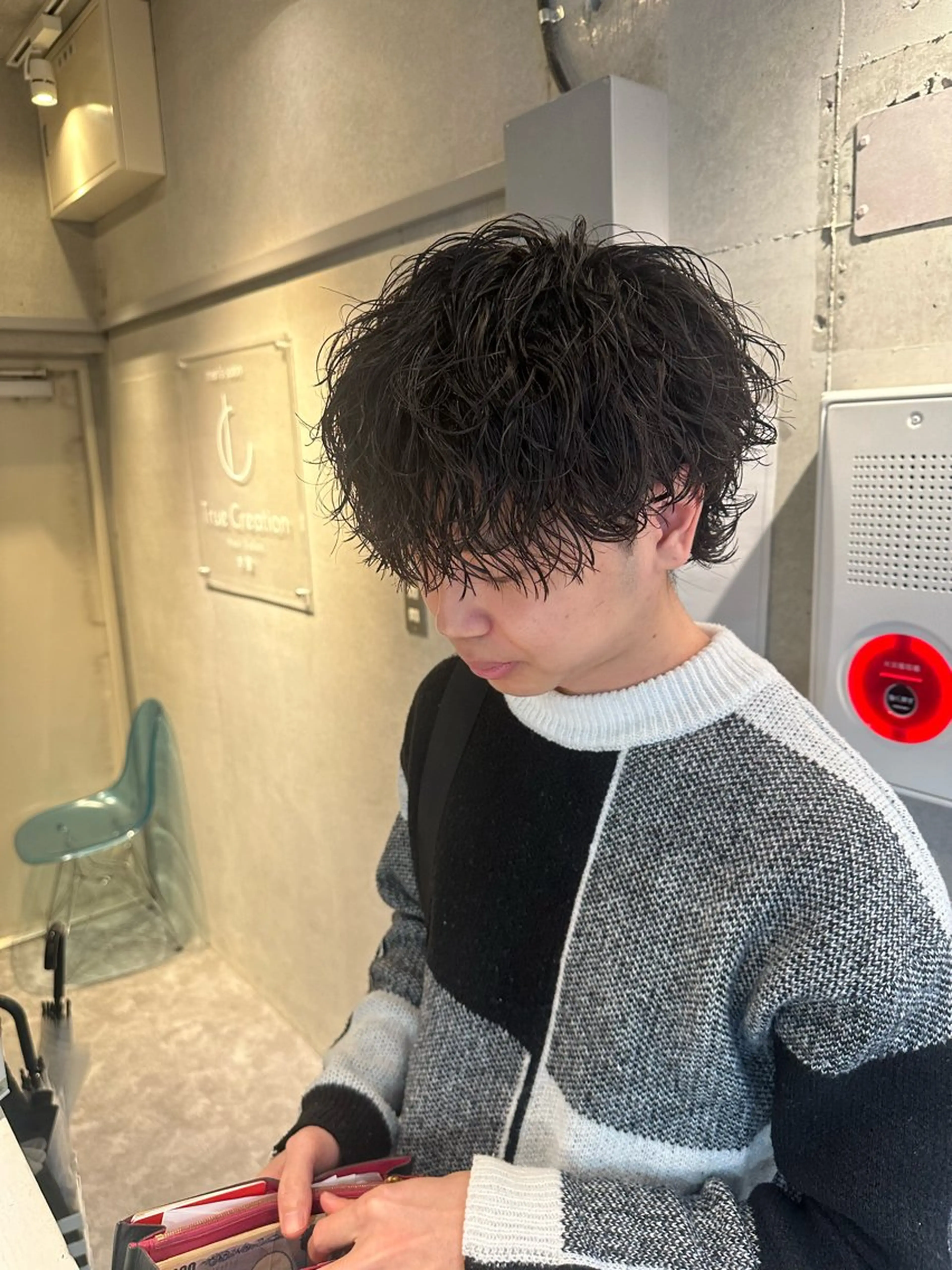 パーマ メンズ カット パーマ 💎メンズカット ／フェザー／細野💎のヘアスタイル