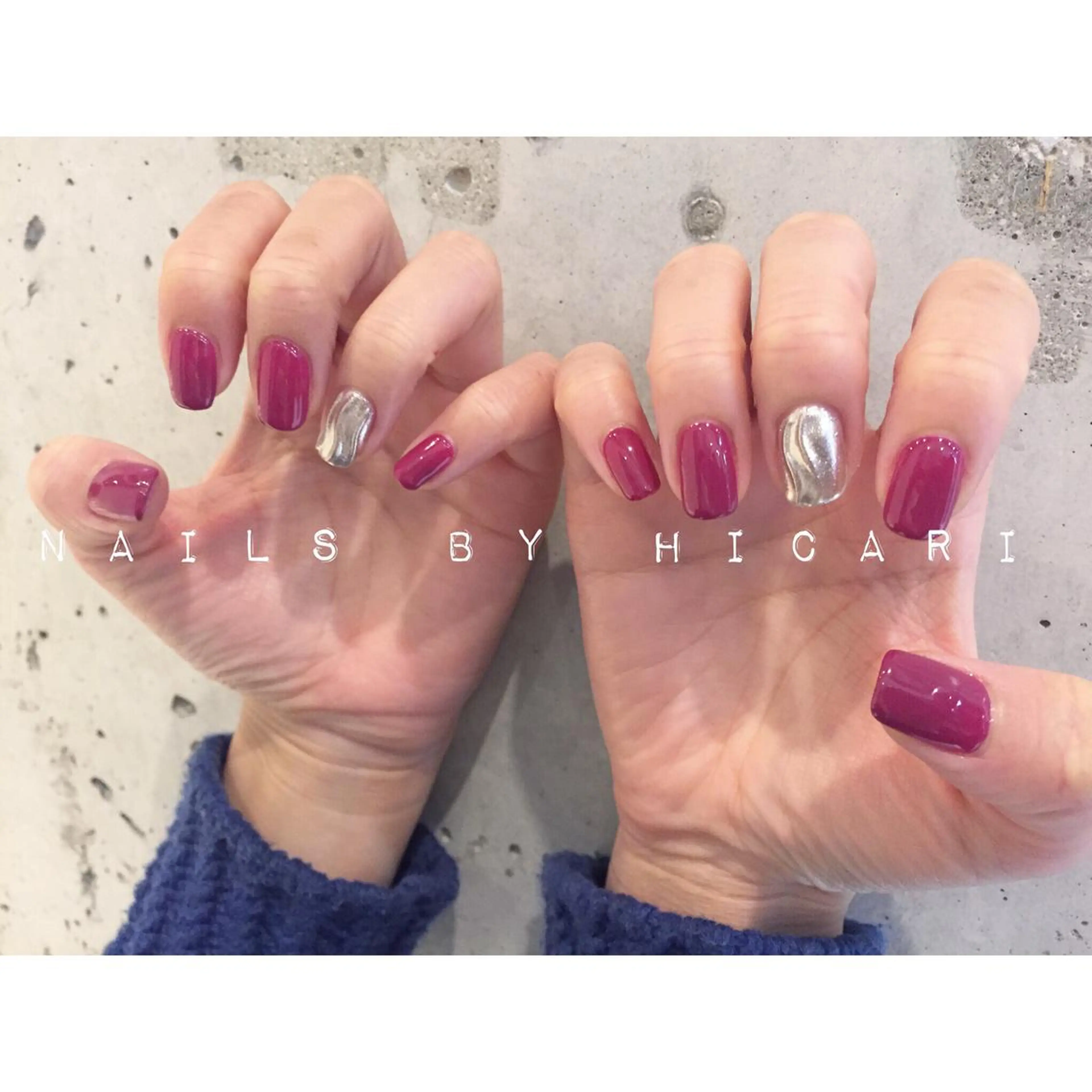 カラー ネイル マツエク・マツパ illum hicariのネイルデザイン