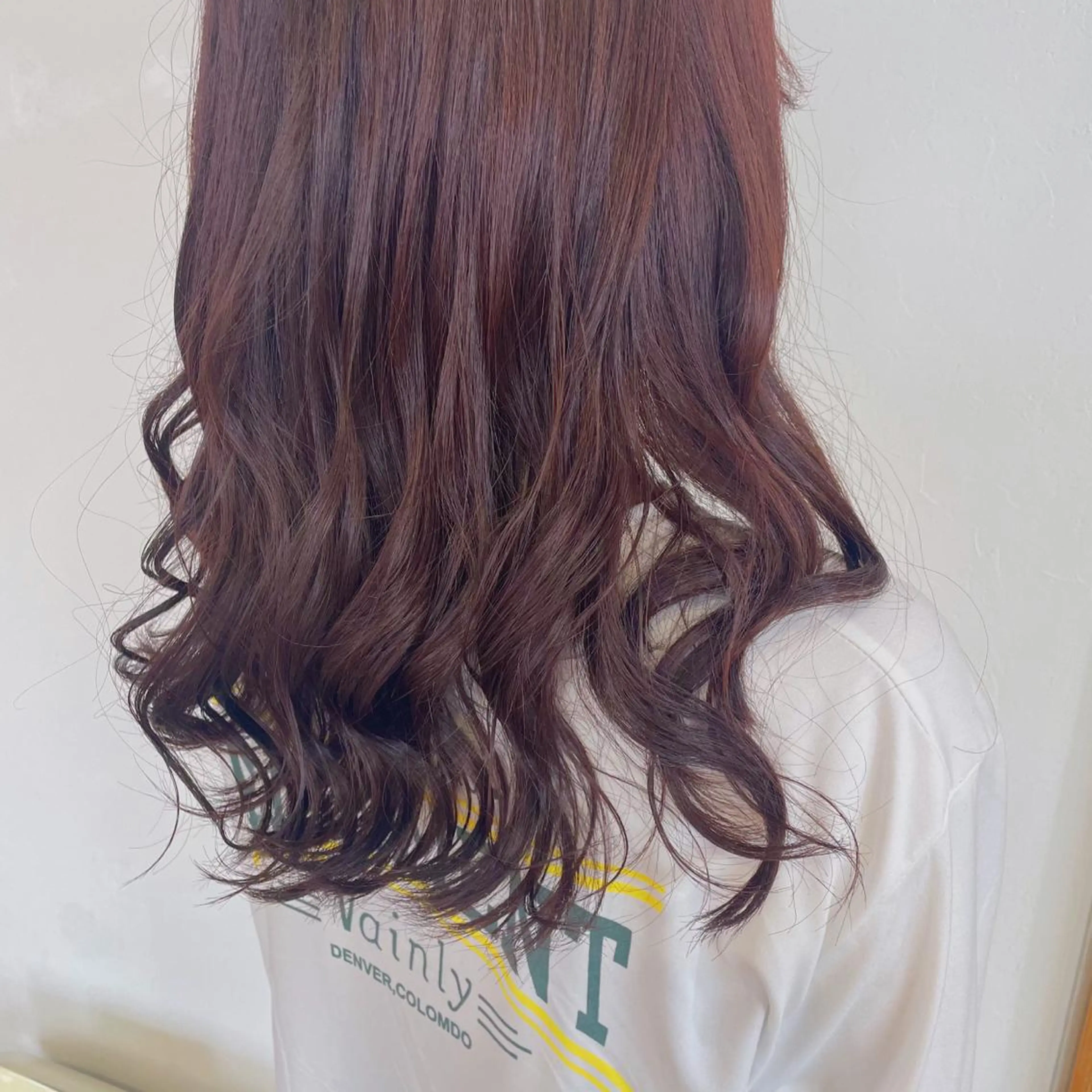 ロング カラー ヘアアレンジ ブリーチ ブリーチなしカラー なつき/艶ピンク/ girly hairのヘアスタイル