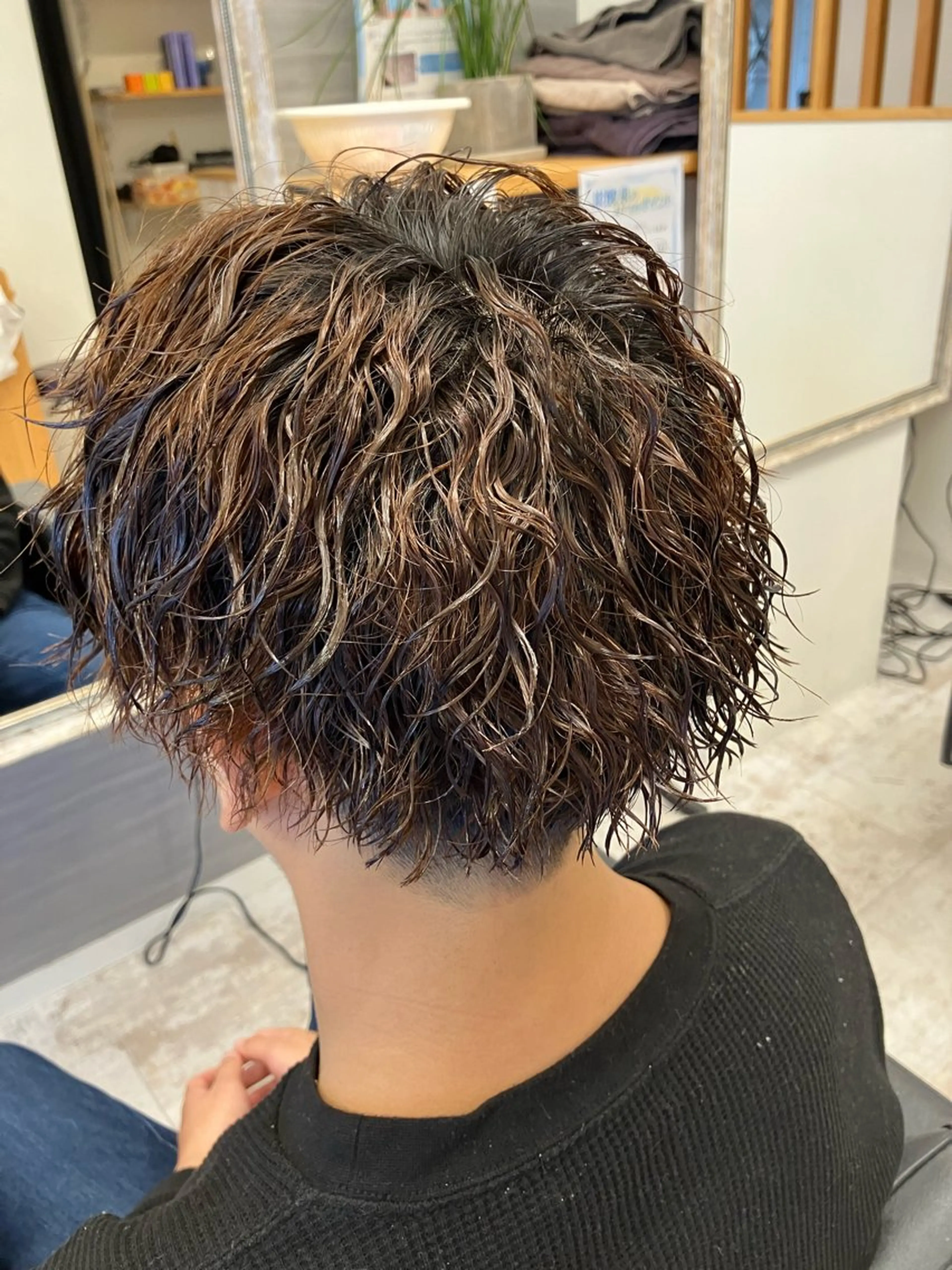 パーマ メンズ カット パーマ メンズ特化/パーマ/ フェードWATARUのヘアスタイル