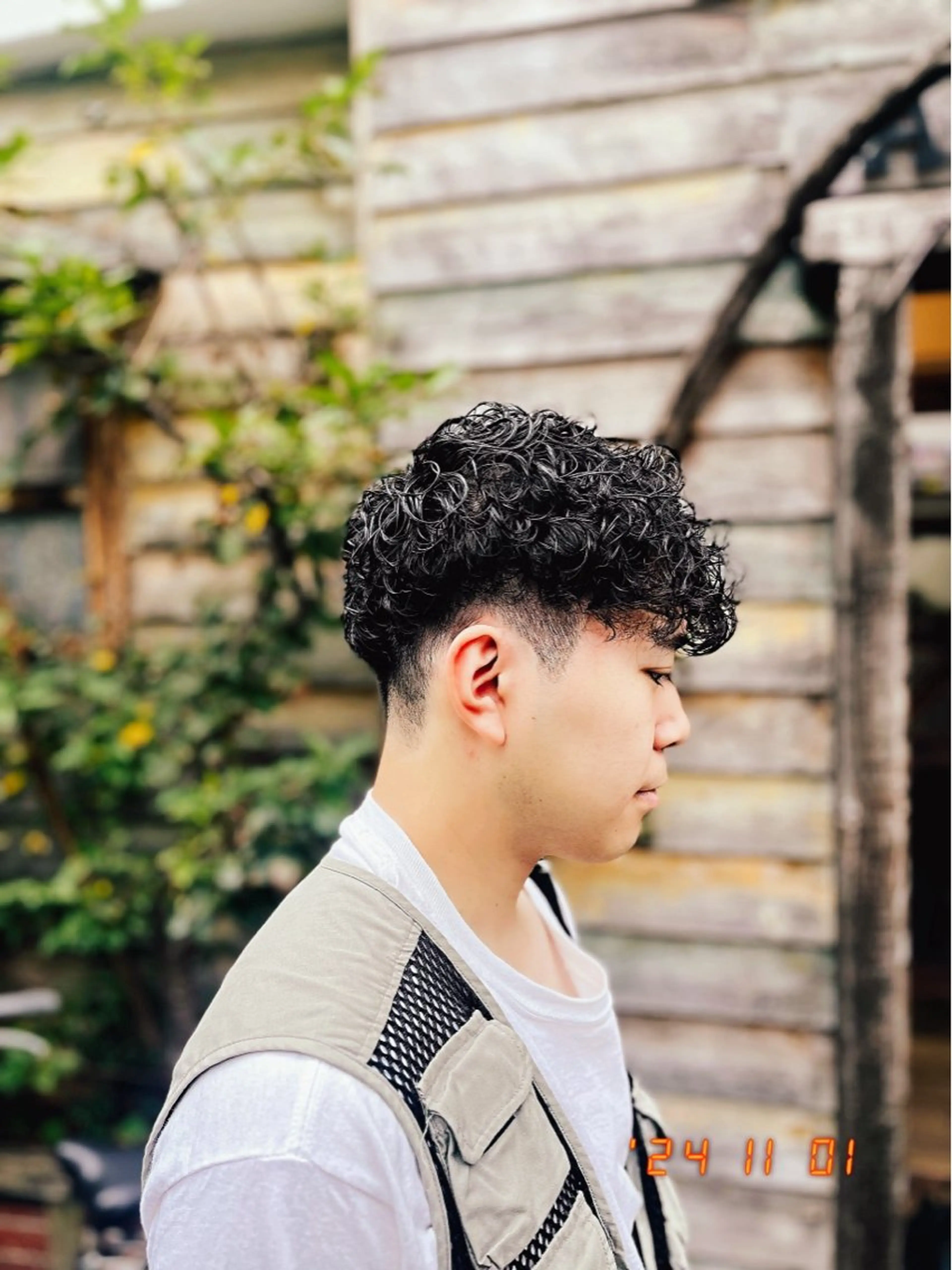 ショート パーマ メンズ カット パーマ ヘッドスパ AYVY Hair&Spa 北千住所属・AYVY【アイヴィ】 北千住🦋AYAKAのヘアスタイル