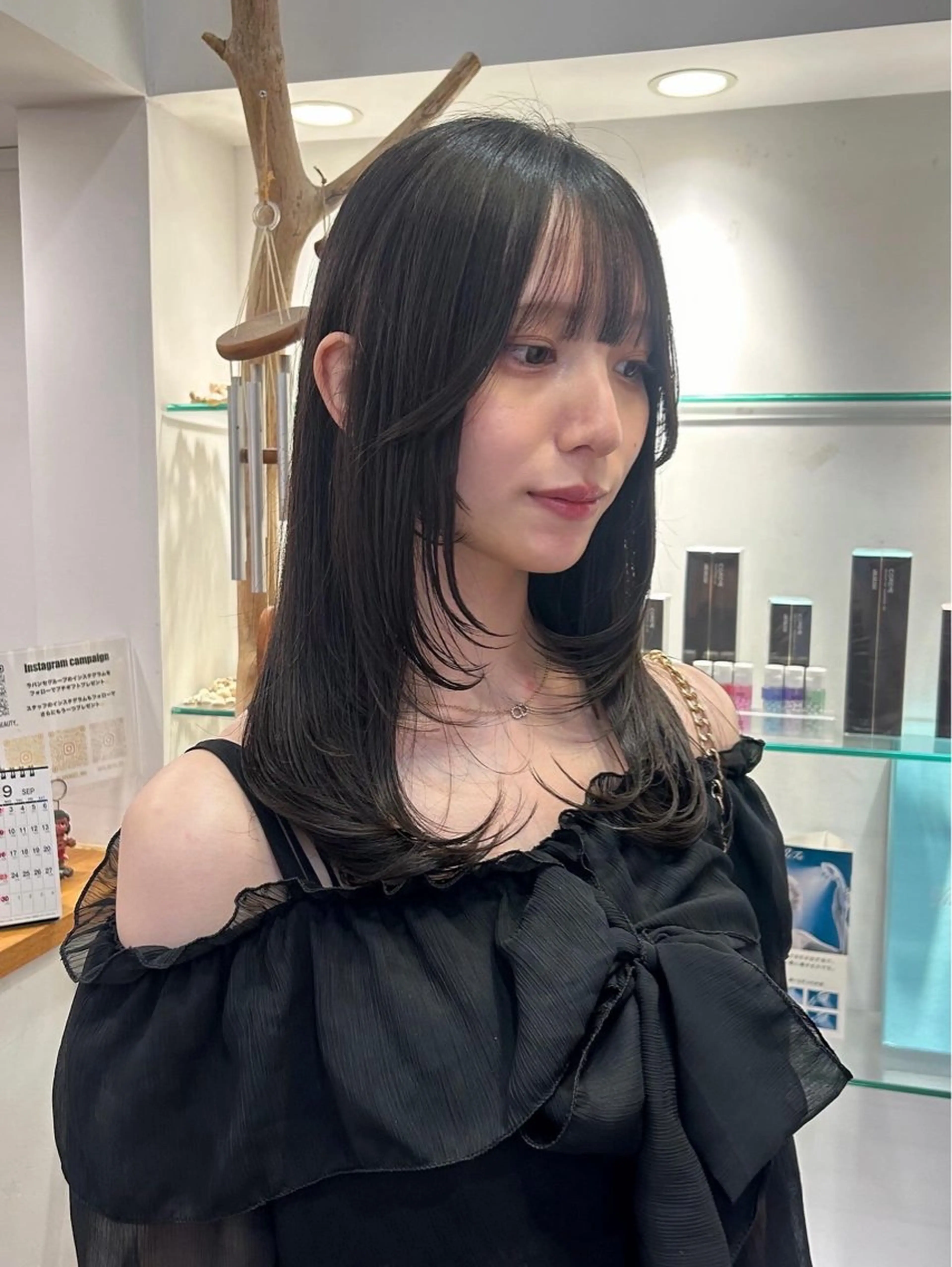 セミロング レイヤーカット カット トリートメント 大谷美佳/レイヤー カット/ツヤ髪のヘアスタイル