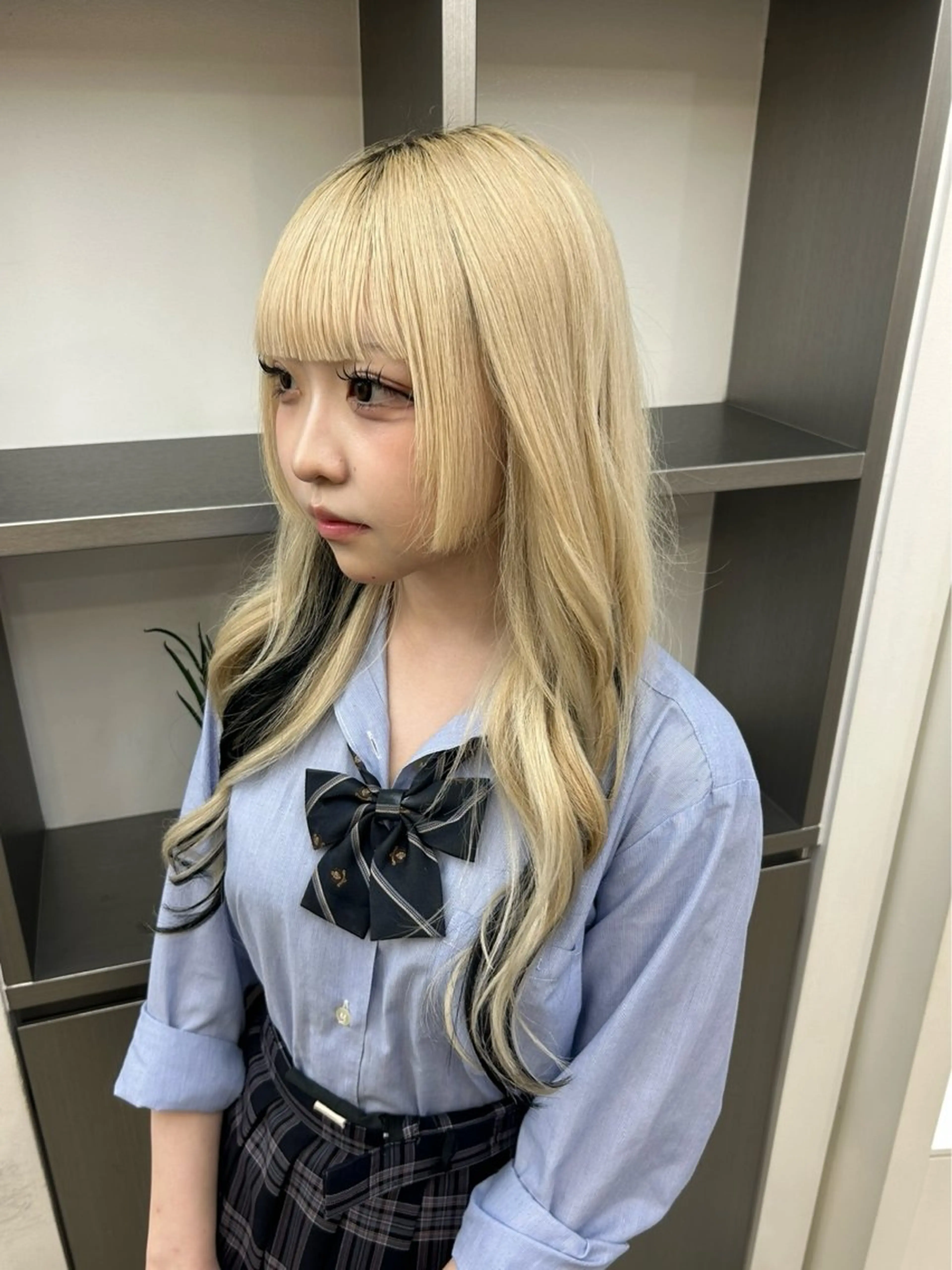 ロング ボブ エクステ 外国人風カラー 卒業式のヘアスタイル レイヤーカット カット ヘアカラー エクステ MiRI💜地毛級 エクステ✖似合わせ技のヘアスタイル