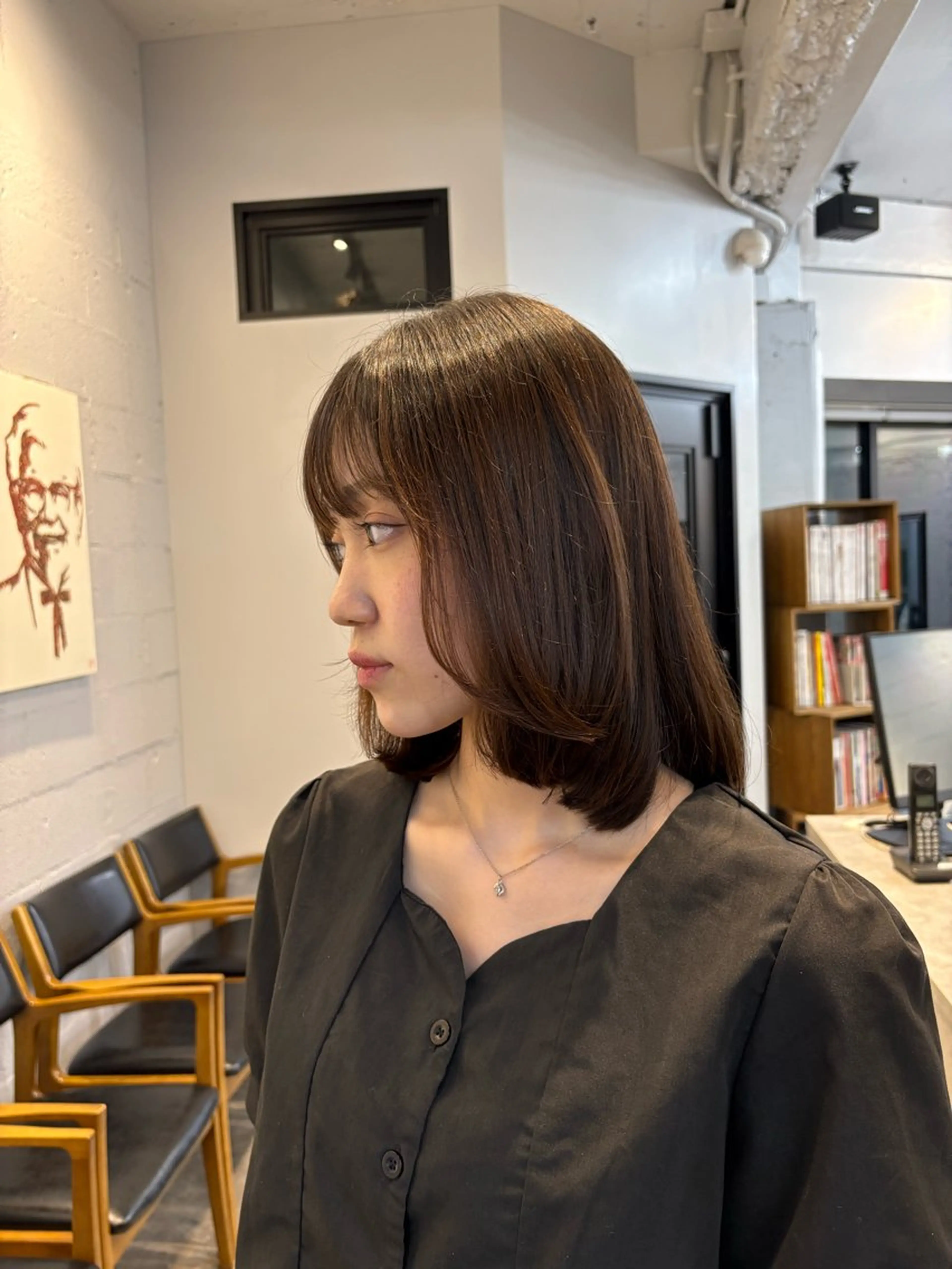 ミディアム 久貝 莉子のヘアスタイル