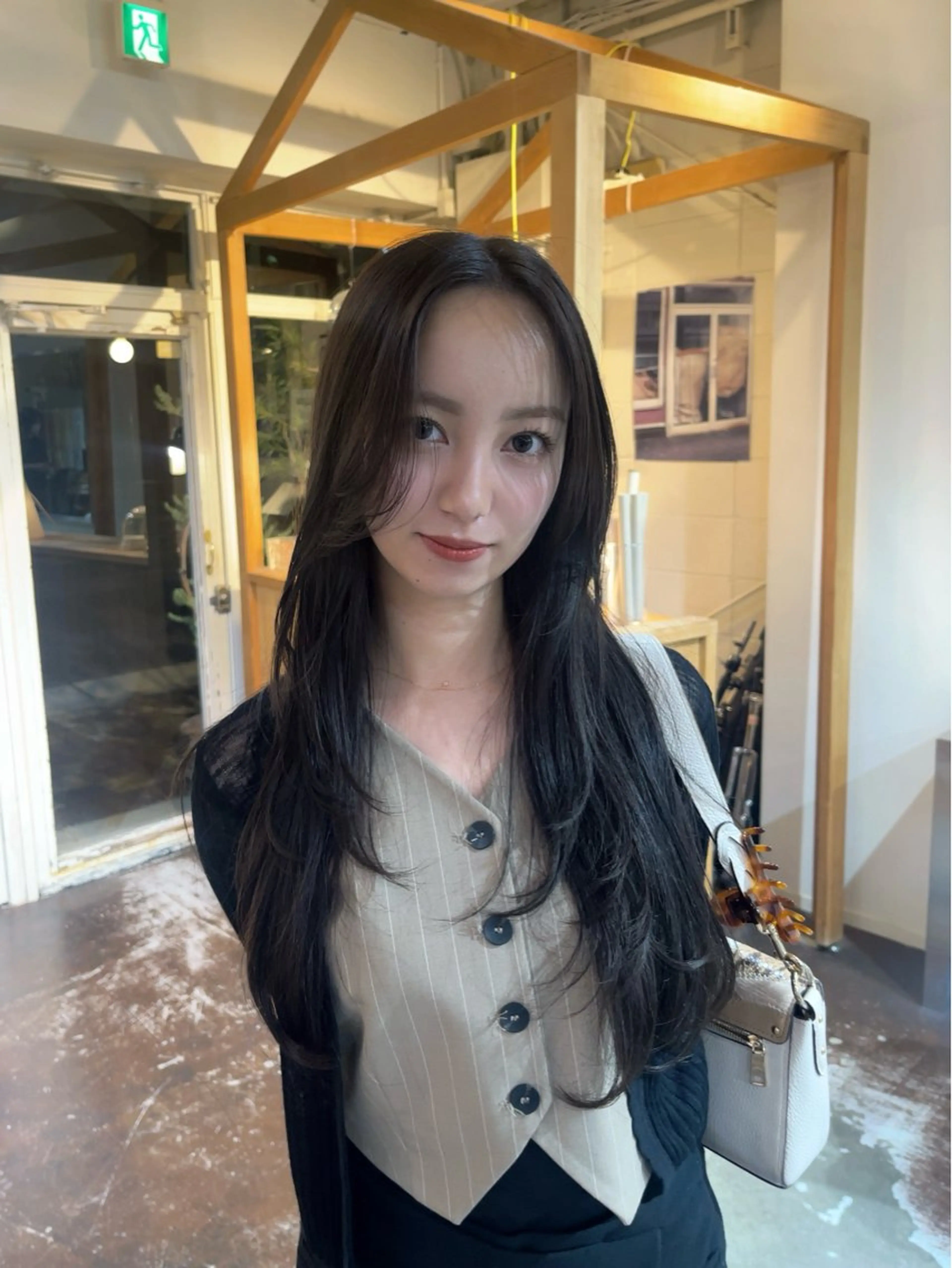 ロング カラー chikashitsu所属・Junmi/ﾁｶｼﾂ /堀江のヘアスタイル