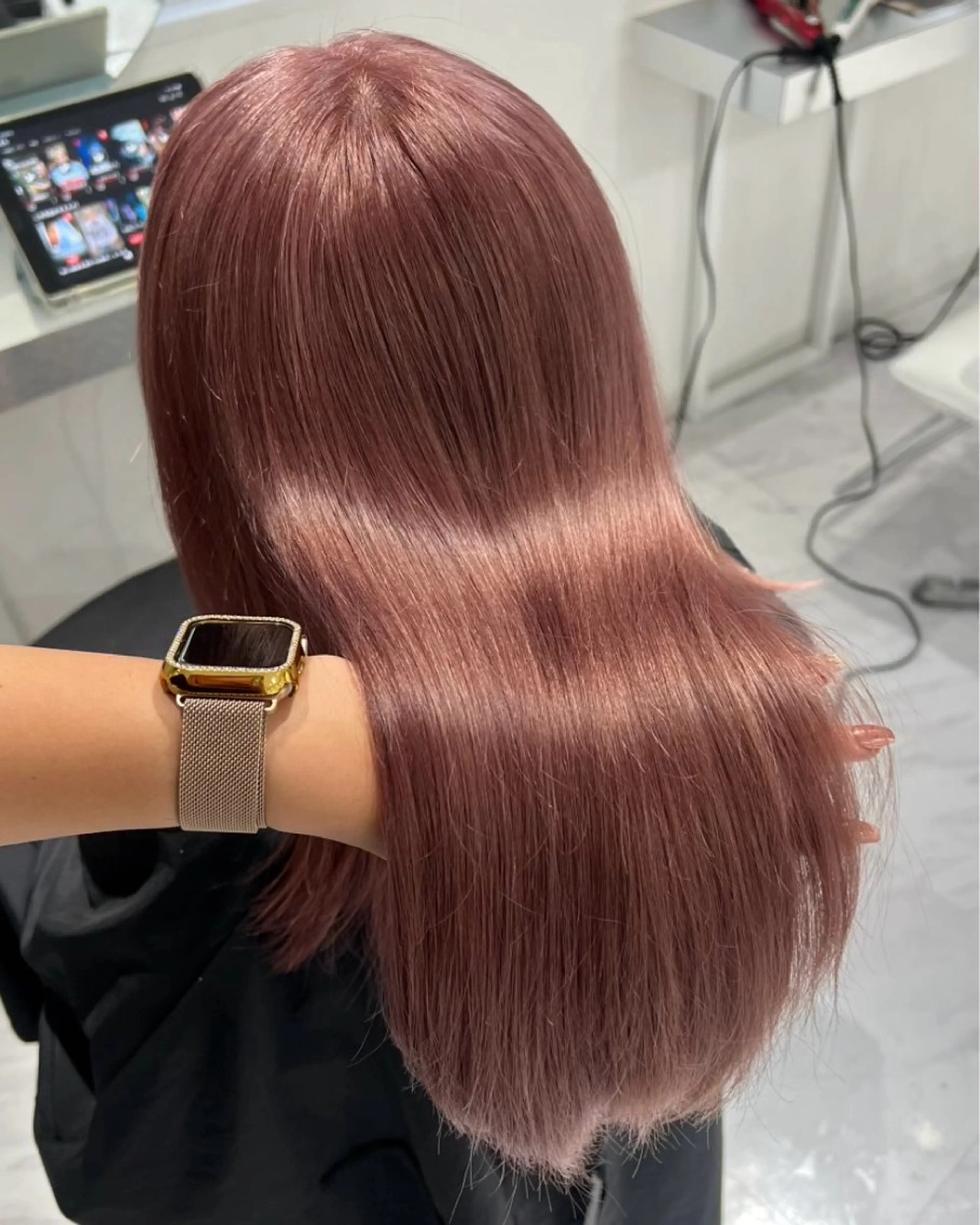 ロング ヘアカラー トリートメント 💖韓国風💖 レイヤー/LISAのヘアスタイル